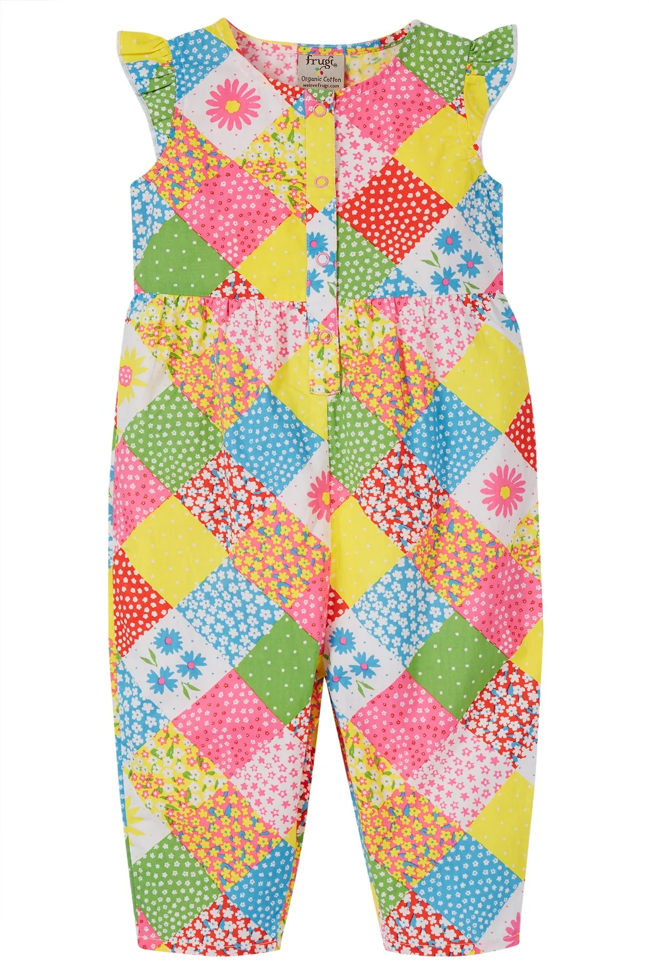 Frugi Etta Playsuit in Patchwork