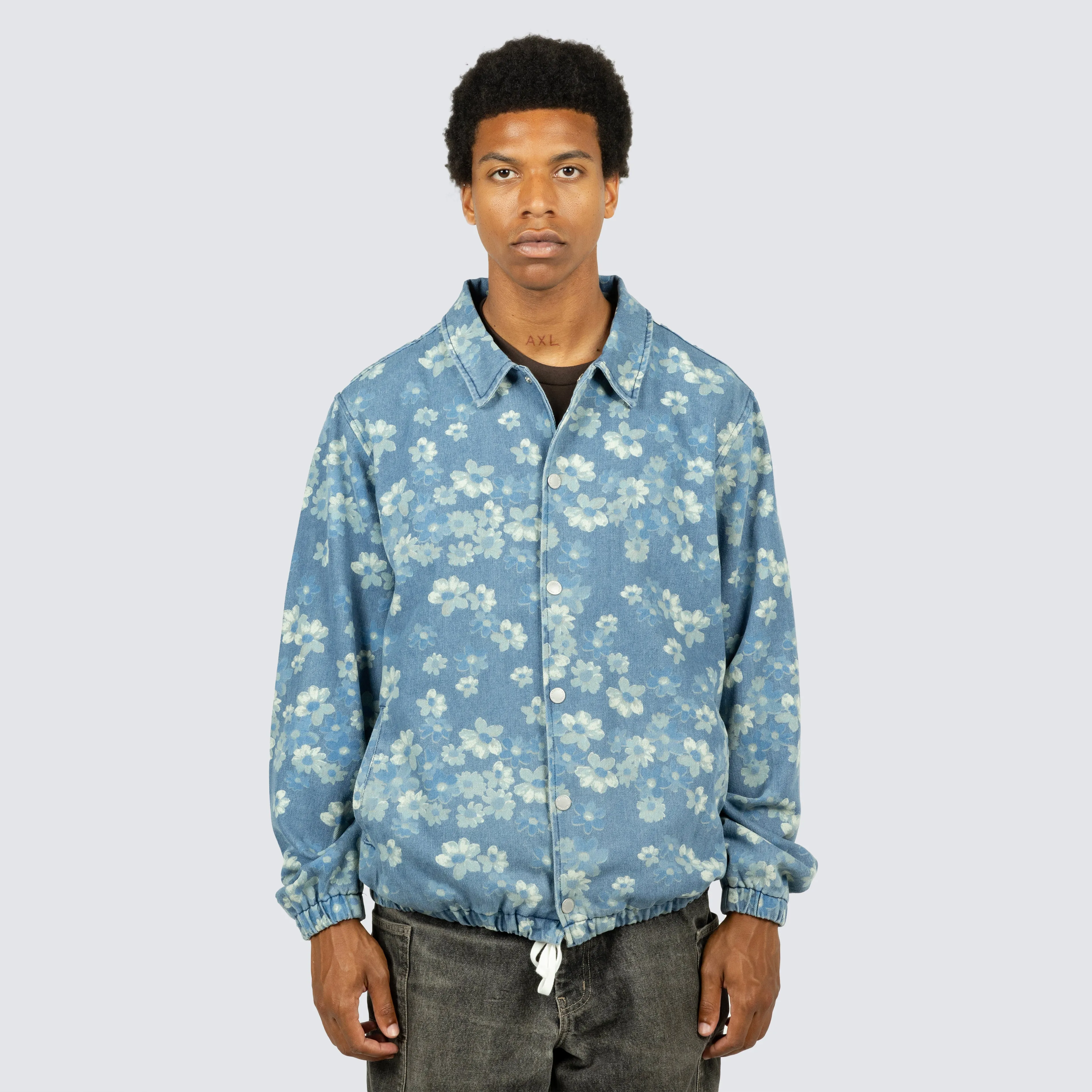 GARDEN DENIM COACH JACKET