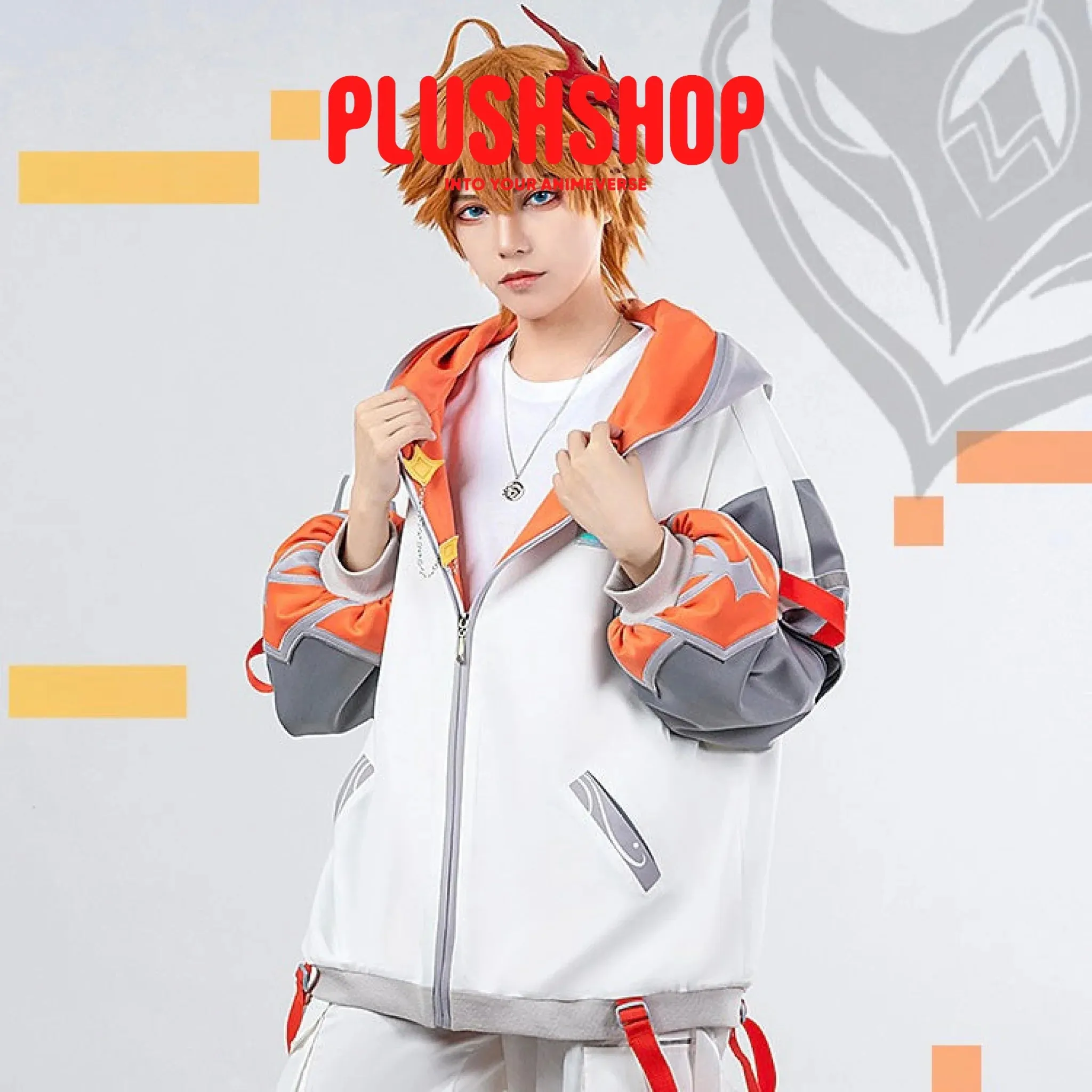 Genshin Impact Tartaglia&Zhongli Theme Costume Cosplay Casual Wearing Outfit Coat