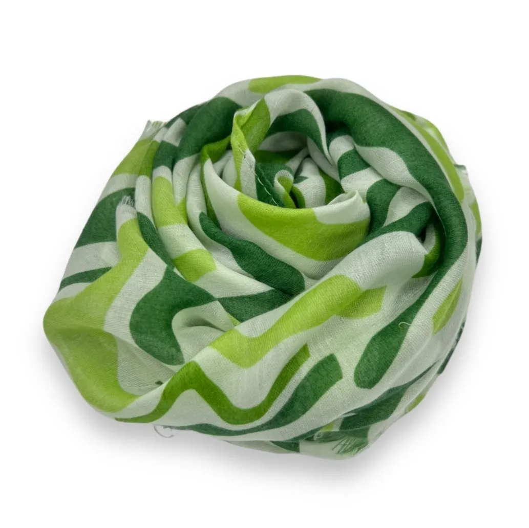 Green Swirl scarf