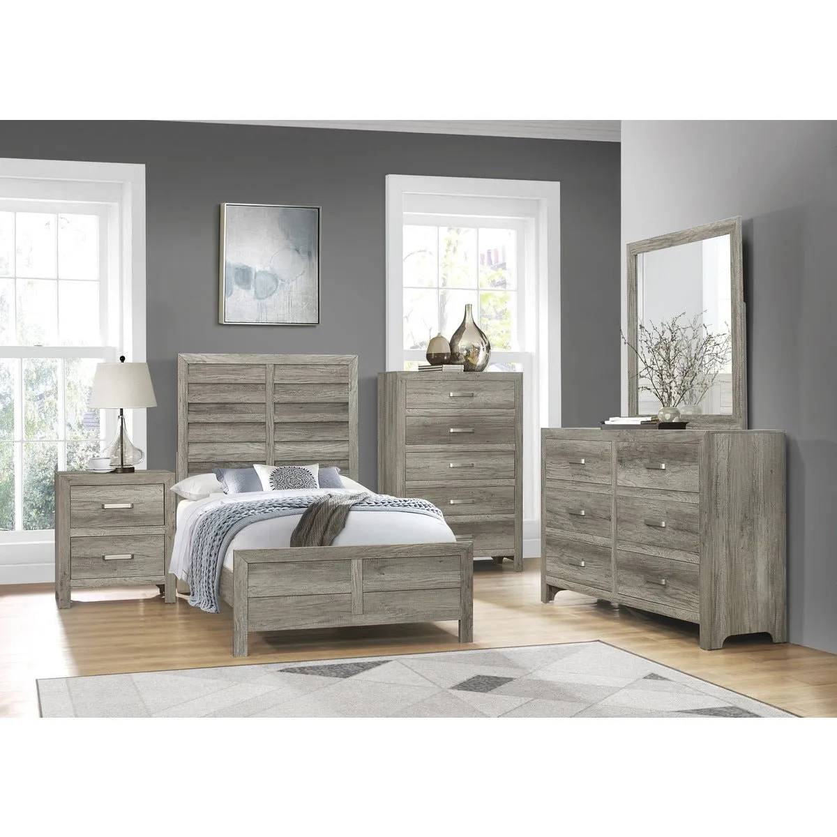 Grey Mandan Night Stand