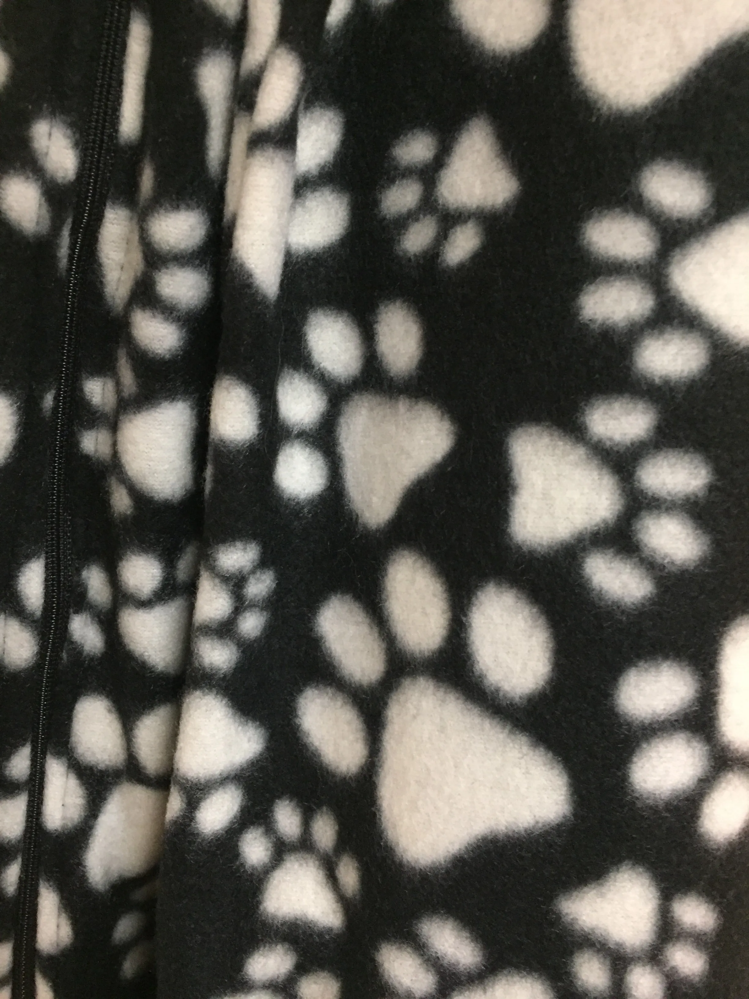 Harford Co. Handmade Pawprint Infinity Scarf w Zipper