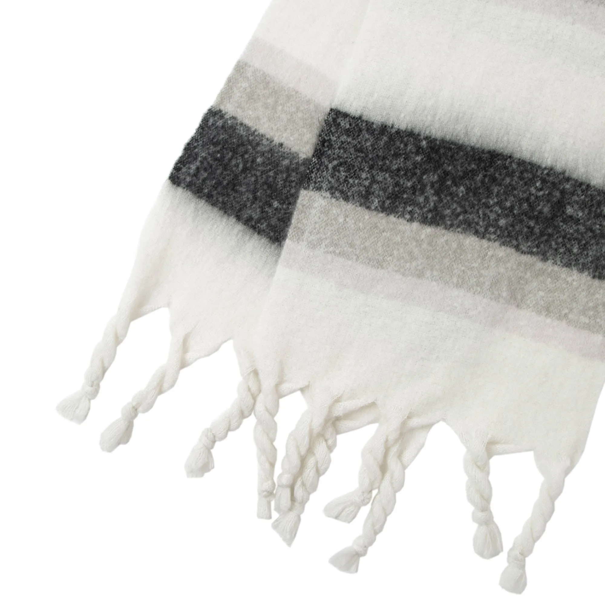 Harper - Woven Scarf with Tassled Ends