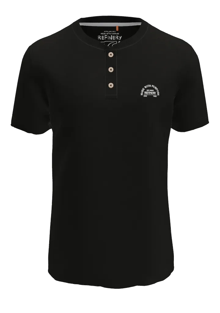 Henley T-Shirt _ 151840 _ Black