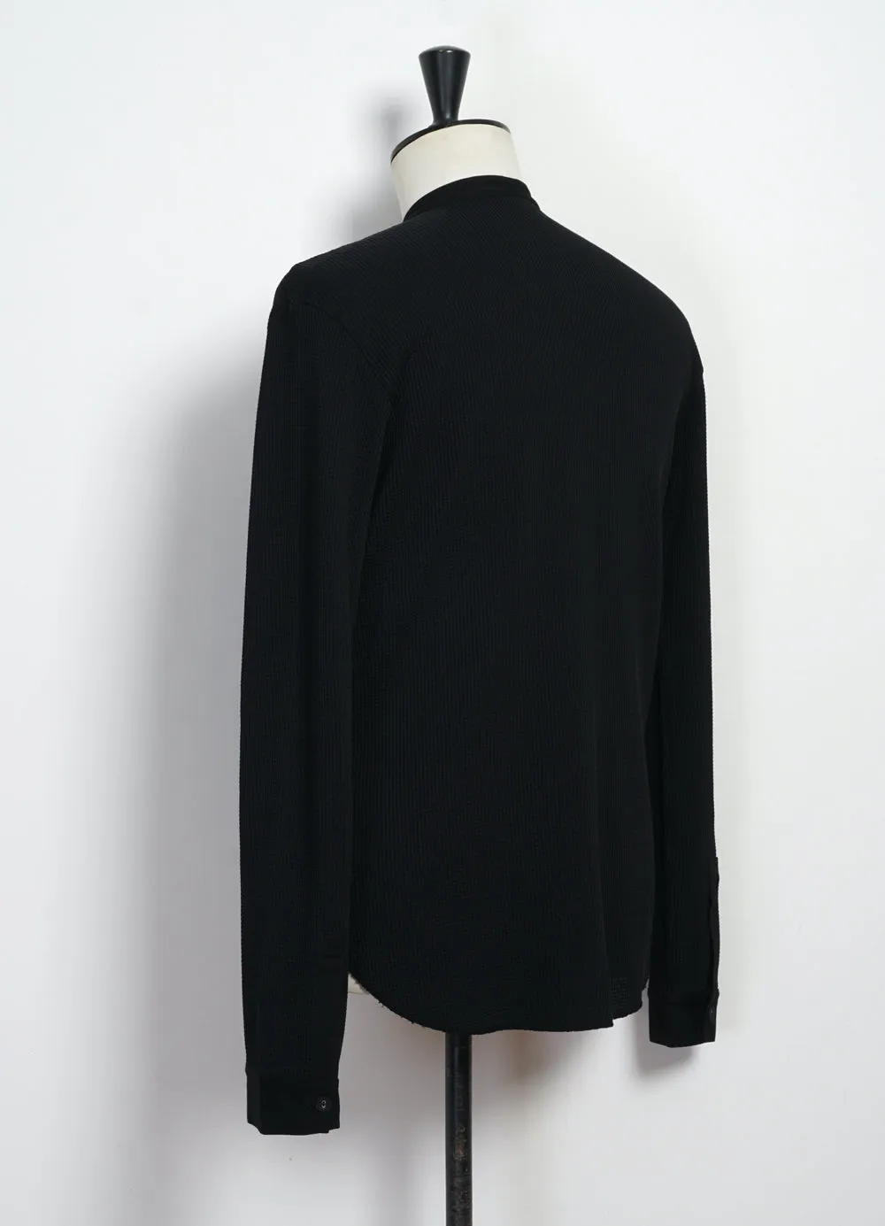 HERMANN 28-114-2 | Long Sleeve Henley | Black