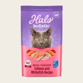 Holistic Healthy Grains Wild Salmon & Whitefish Adult Cat Dry Food