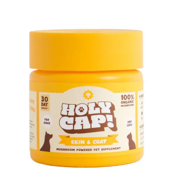 Holy Cap Medicinal Mushroom Supplement for Dogs (Skin & Coat)