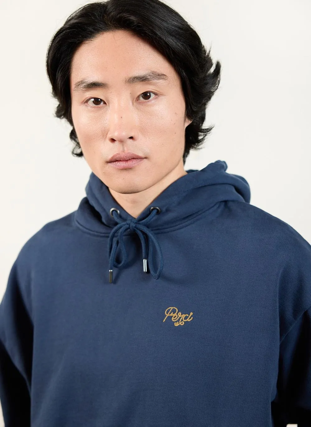 Hoodie | Cotton | Navy