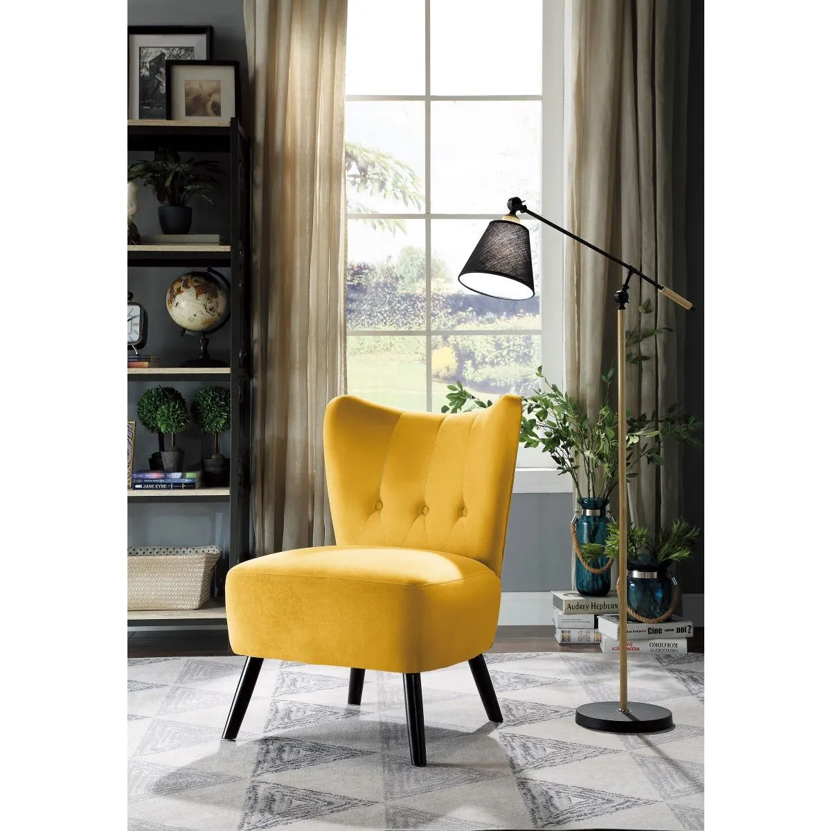 Imani Collection Yellow Accent Chair