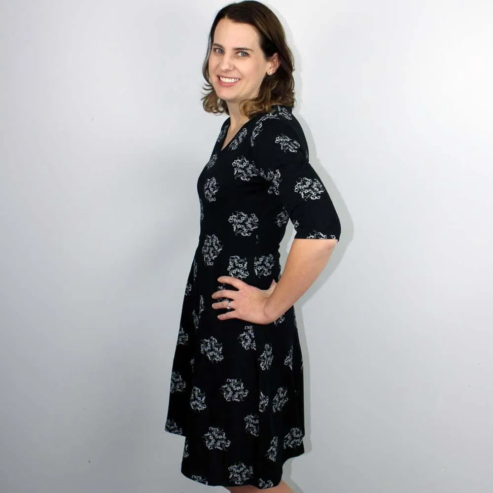 Insulin Molecule Fit & Flare Dress