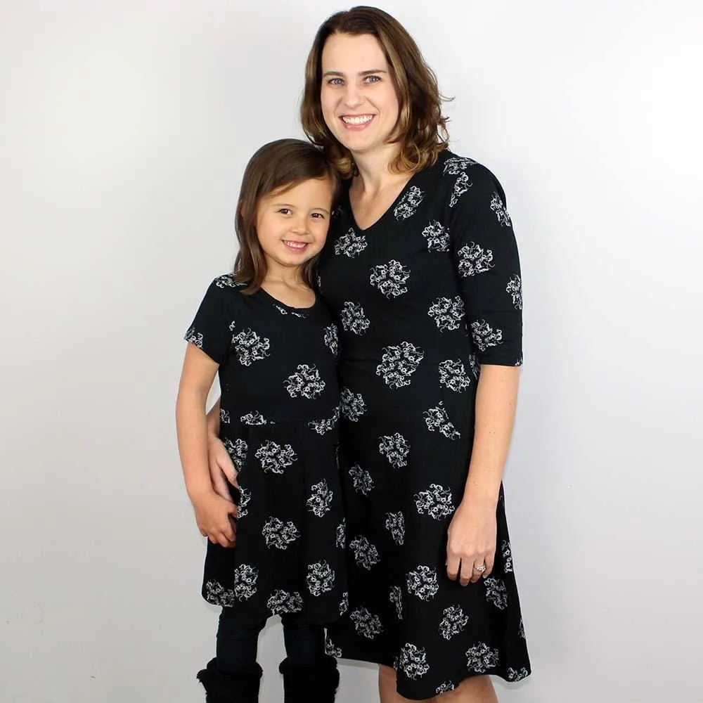 Insulin Molecule Fit & Flare Dress