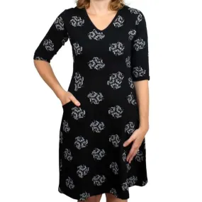 Insulin Molecule Fit & Flare Dress