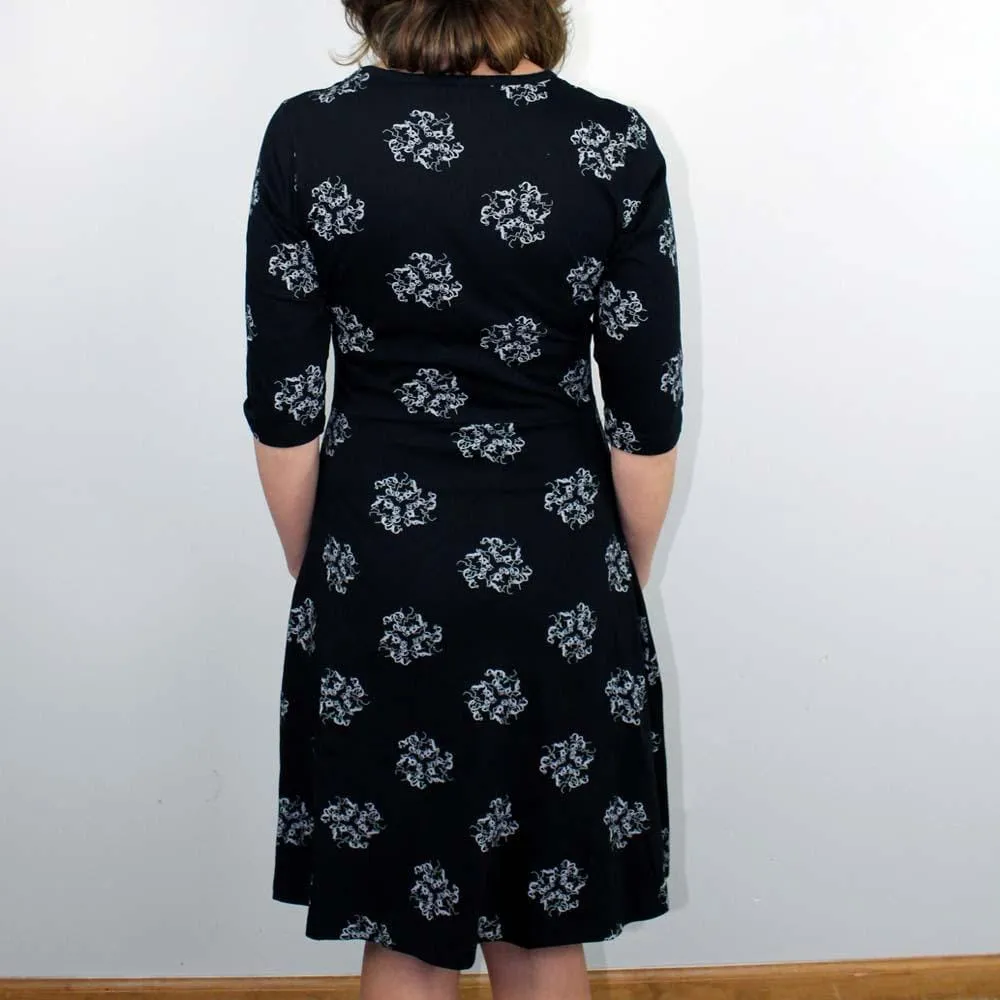 Insulin Molecule Fit & Flare Dress