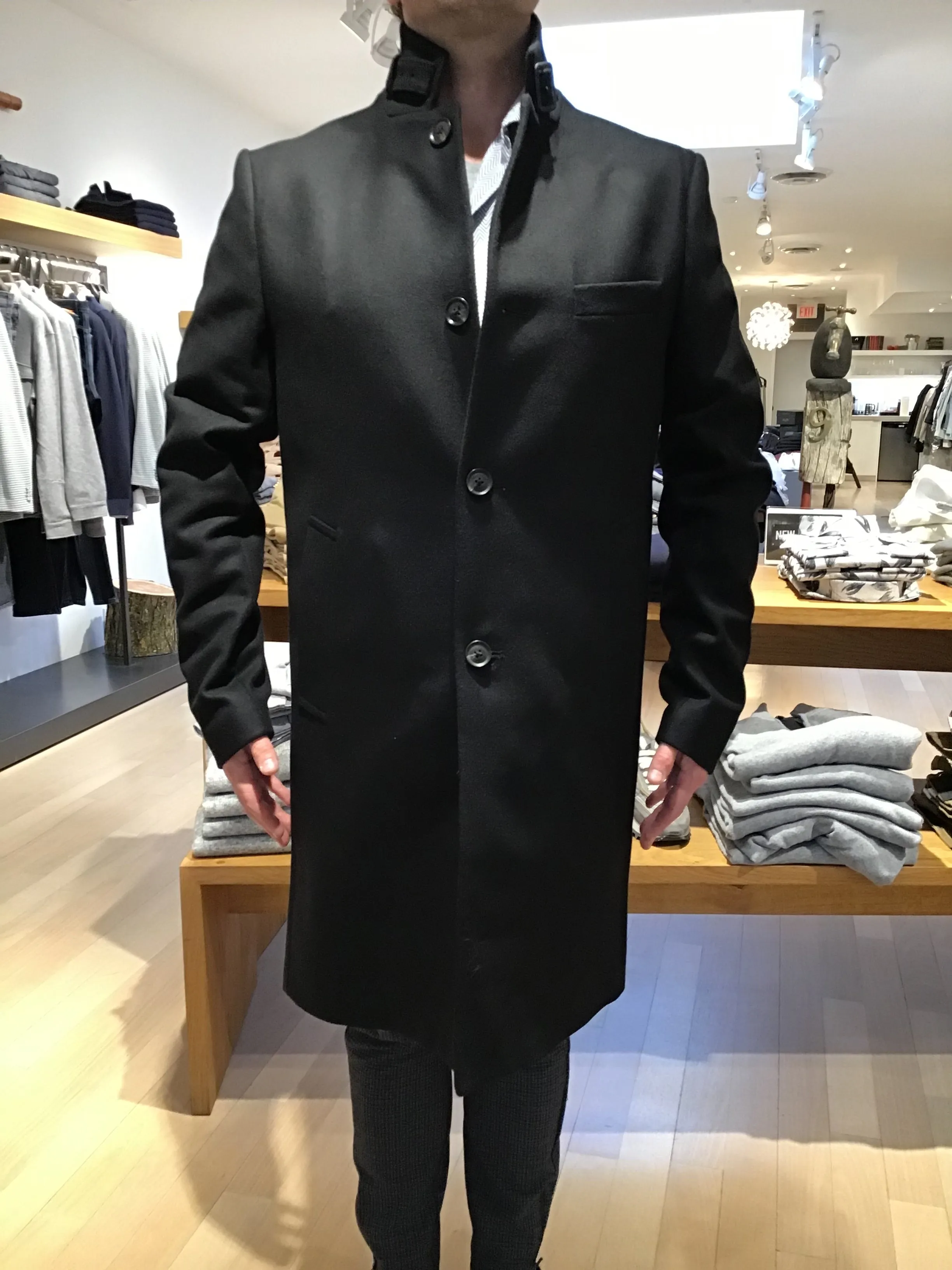 J. LINDEBERG Holger Wool Coat | Black