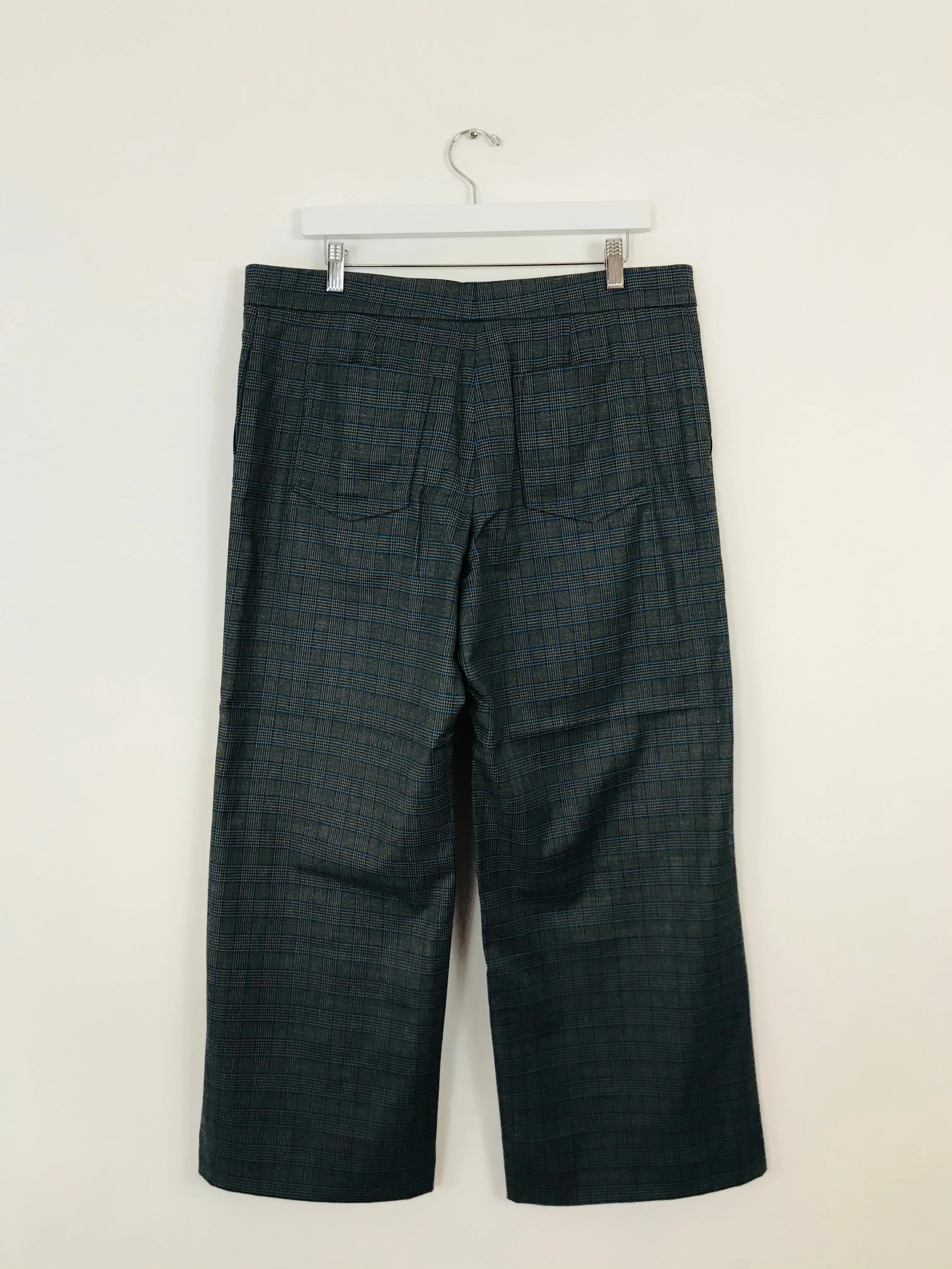 Jigsaw Women’s Check Tartan Wide Leg Culottes NWT | UK16 | Grey