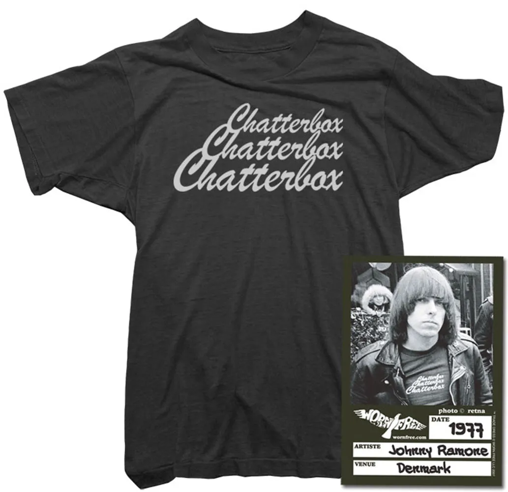 Johnny Ramone T-Shirt - Chatterbox Tee worn by Johnny Ramone