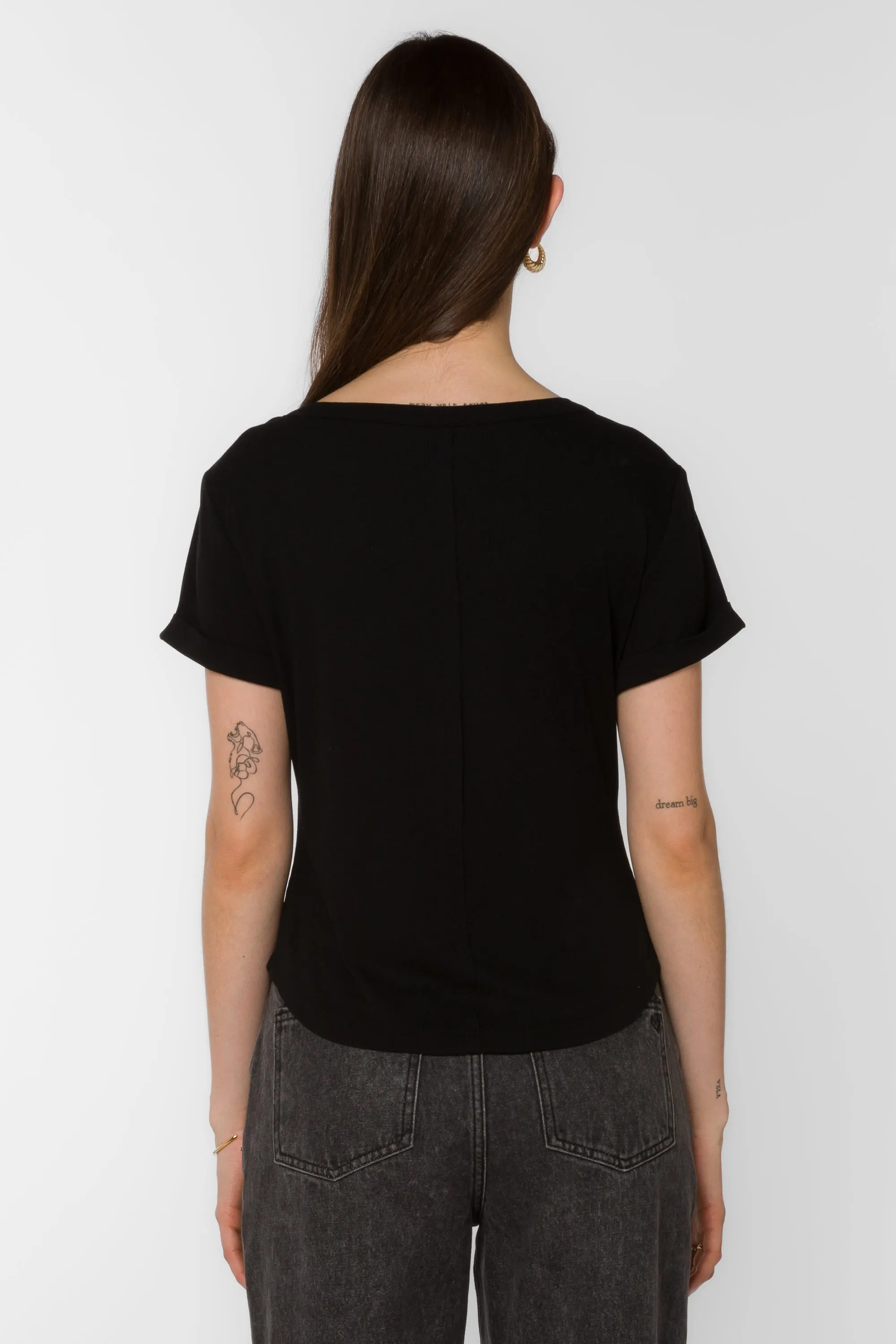 Junie Black Tee