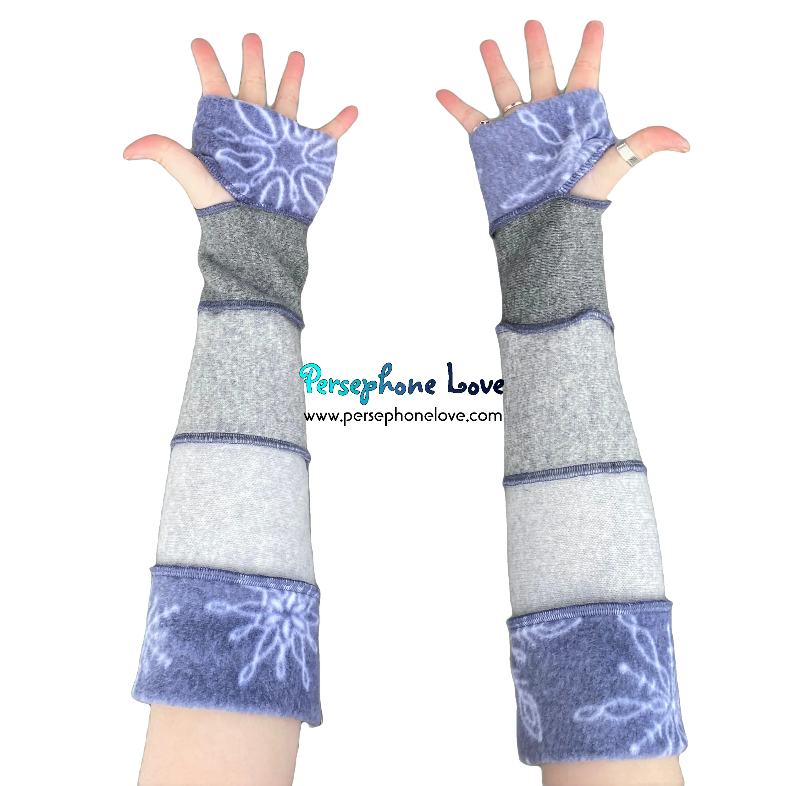 Katwise-inspired felted 100% cashmere arm warmers-1643