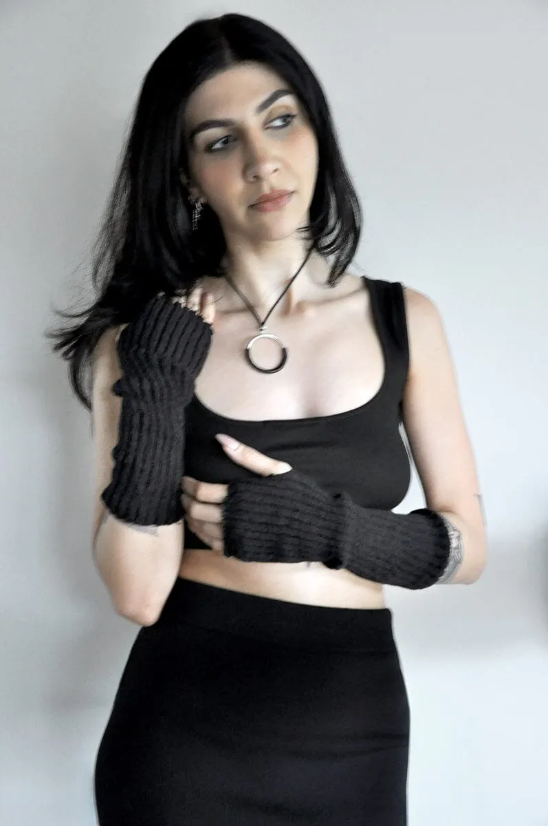 Kelly Rib Fingerless Arm Warmers