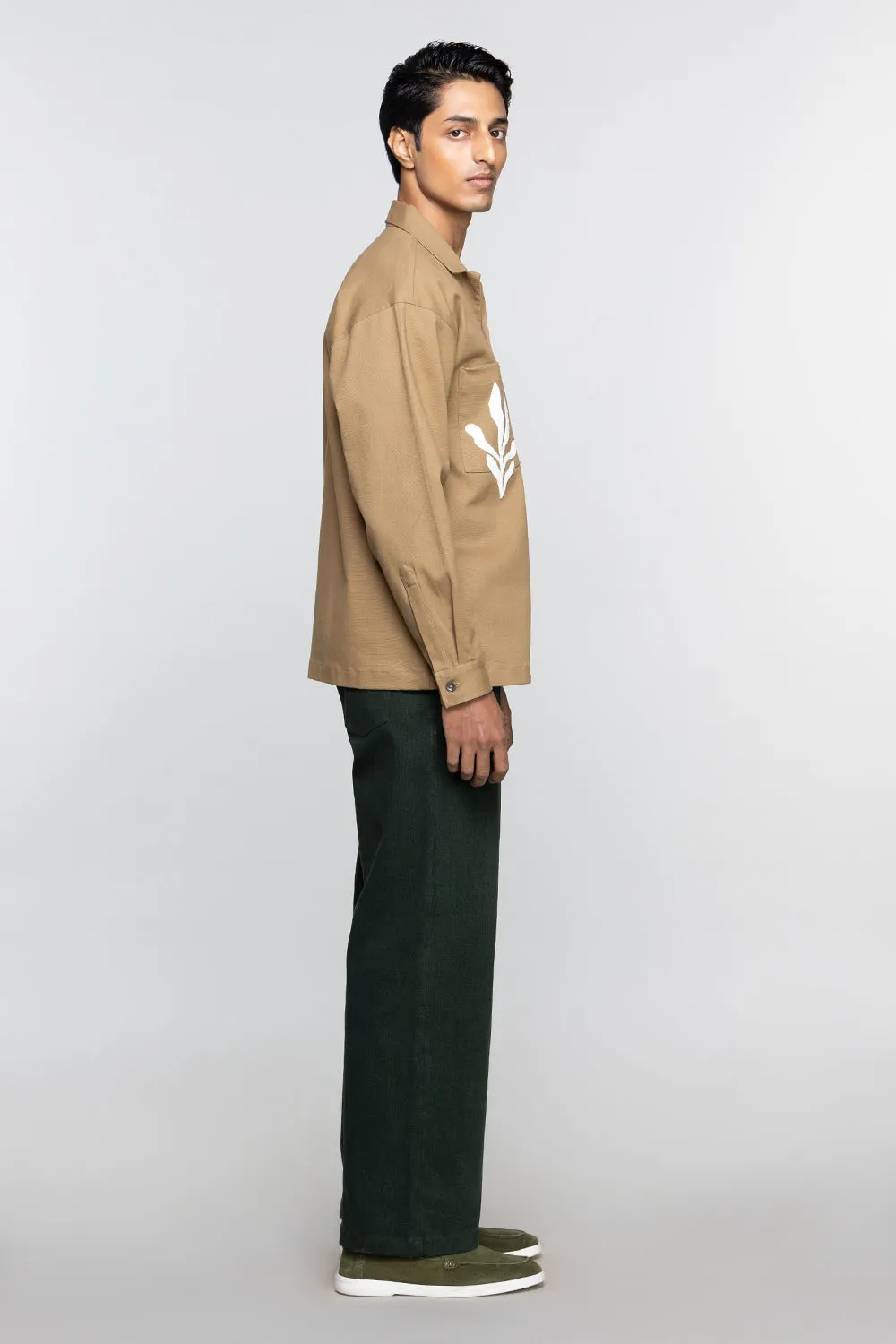 Khaki Tree Shacket