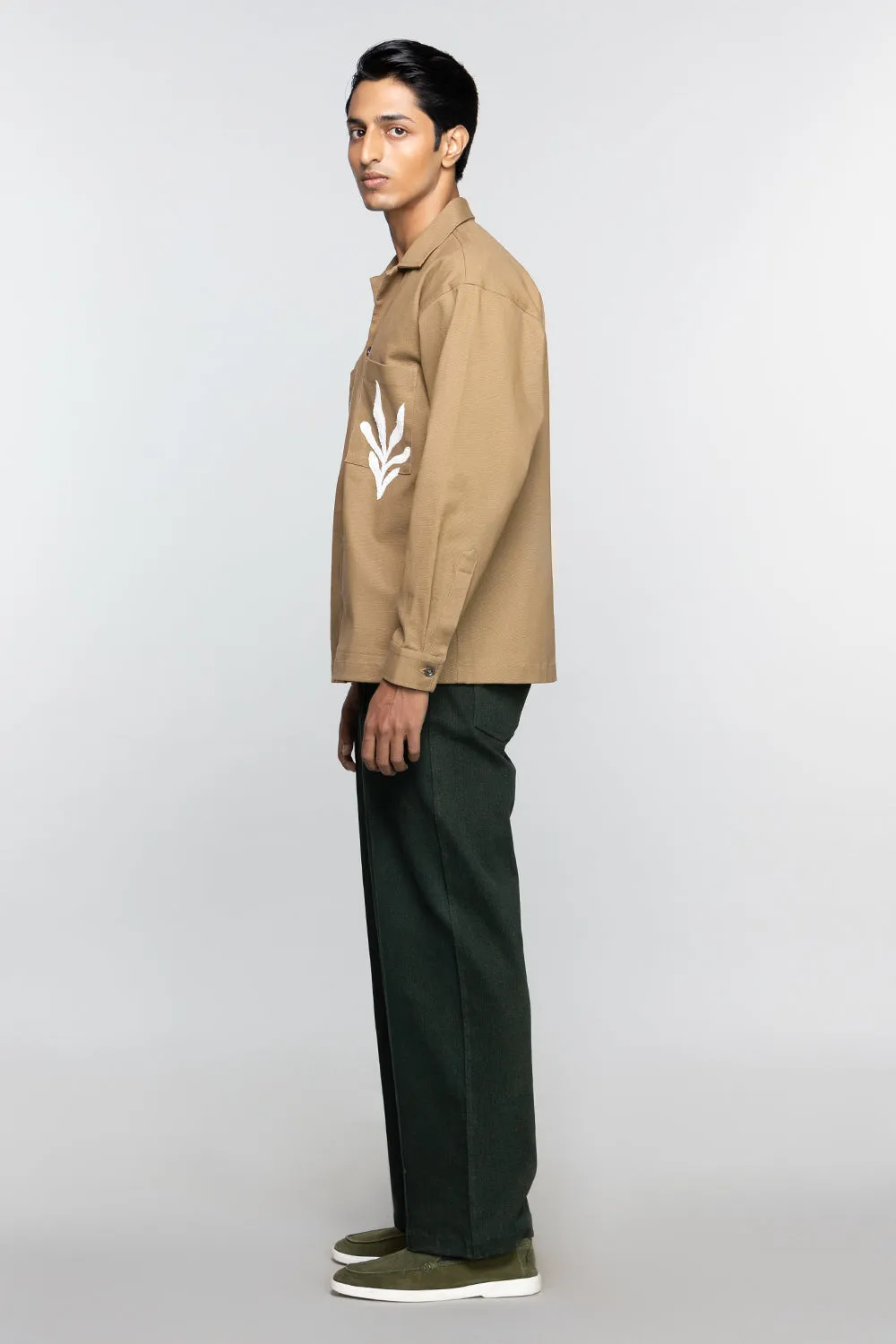 Khaki Tree Shacket