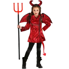 Kid's Punk Style Little Devil Costume Halloween Stage Cosplay