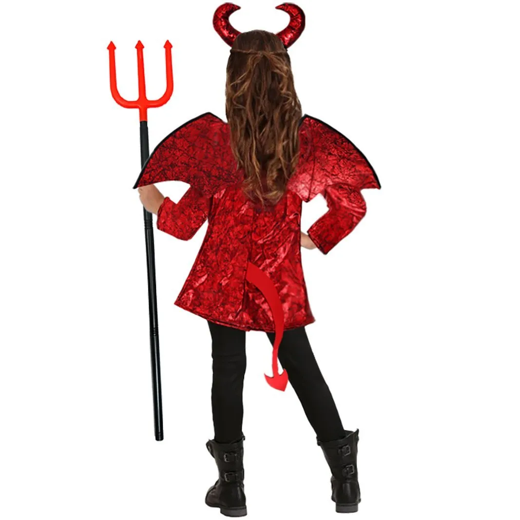 Kid's Punk Style Little Devil Costume Halloween Stage Cosplay