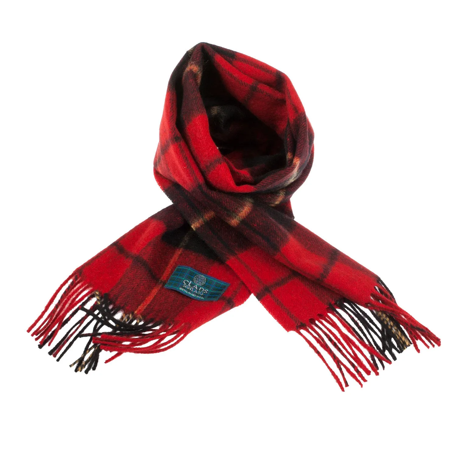 Lambswool Scottish Tartan Clan Scarf  Wallace