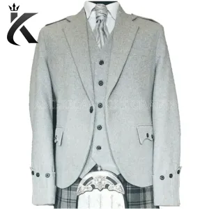 Light Grey Argyll Jacket - American Kilt Crafts