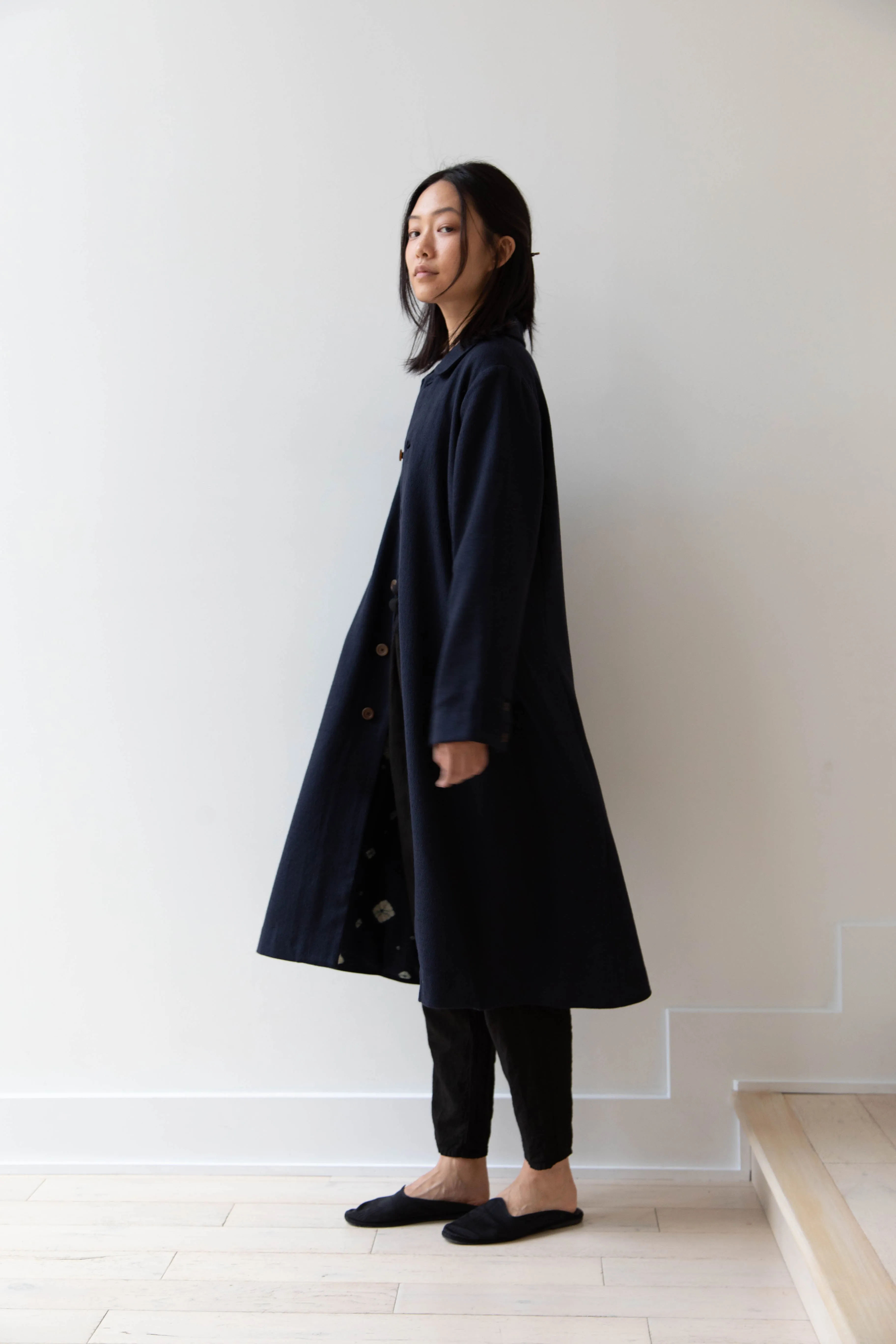 Maku | Dolni Coat in Indigo Wool