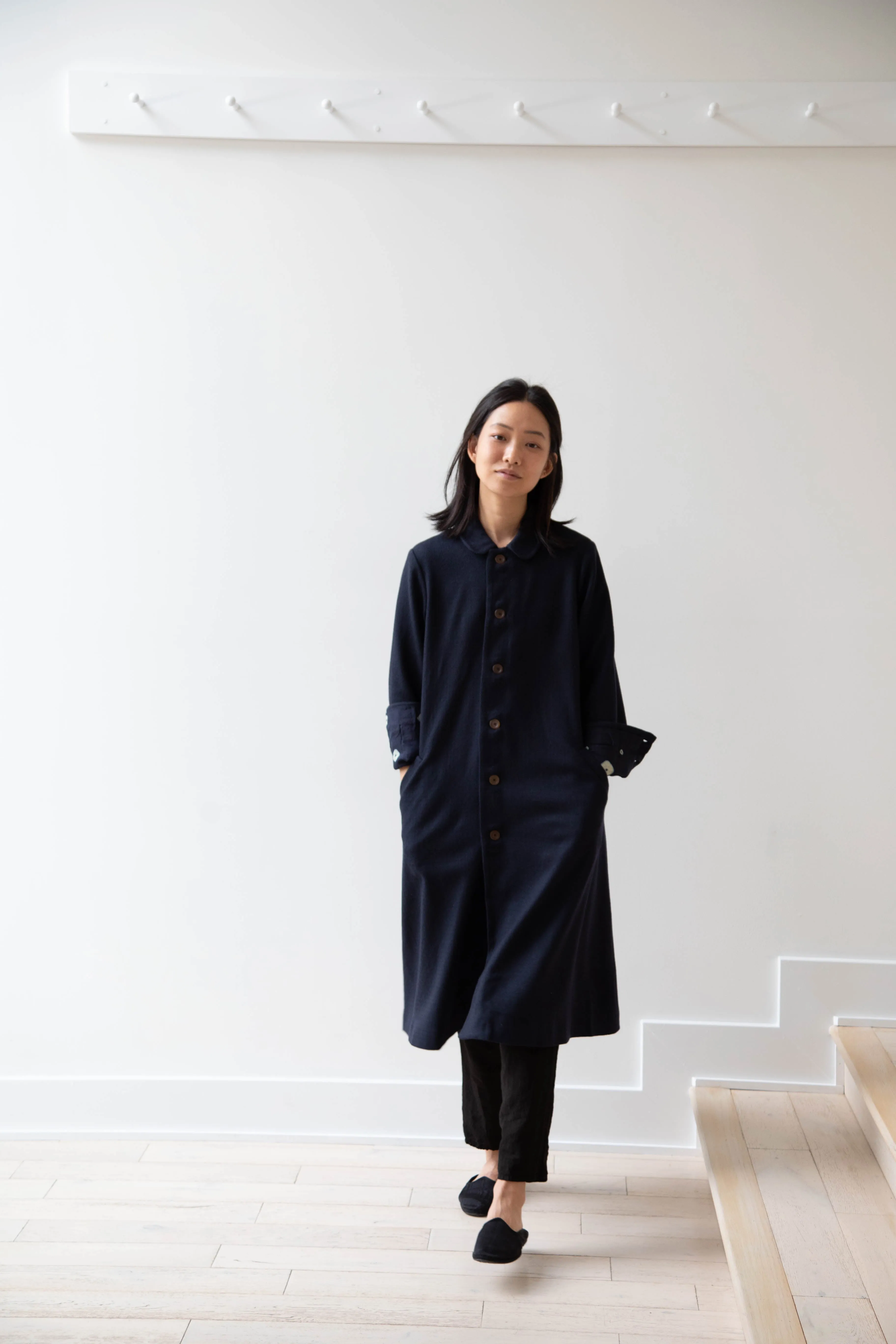 Maku | Dolni Coat in Indigo Wool