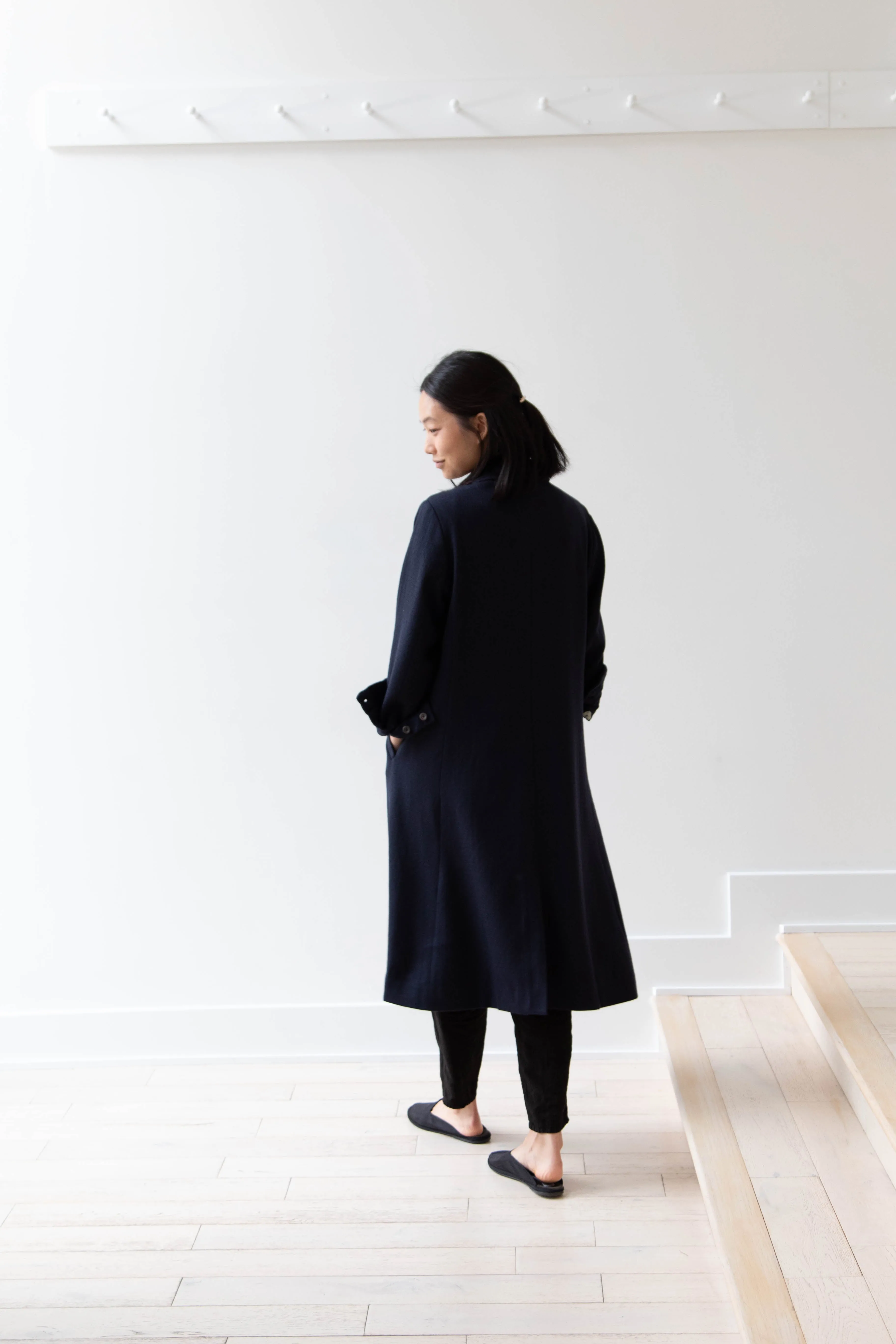 Maku | Dolni Coat in Indigo Wool