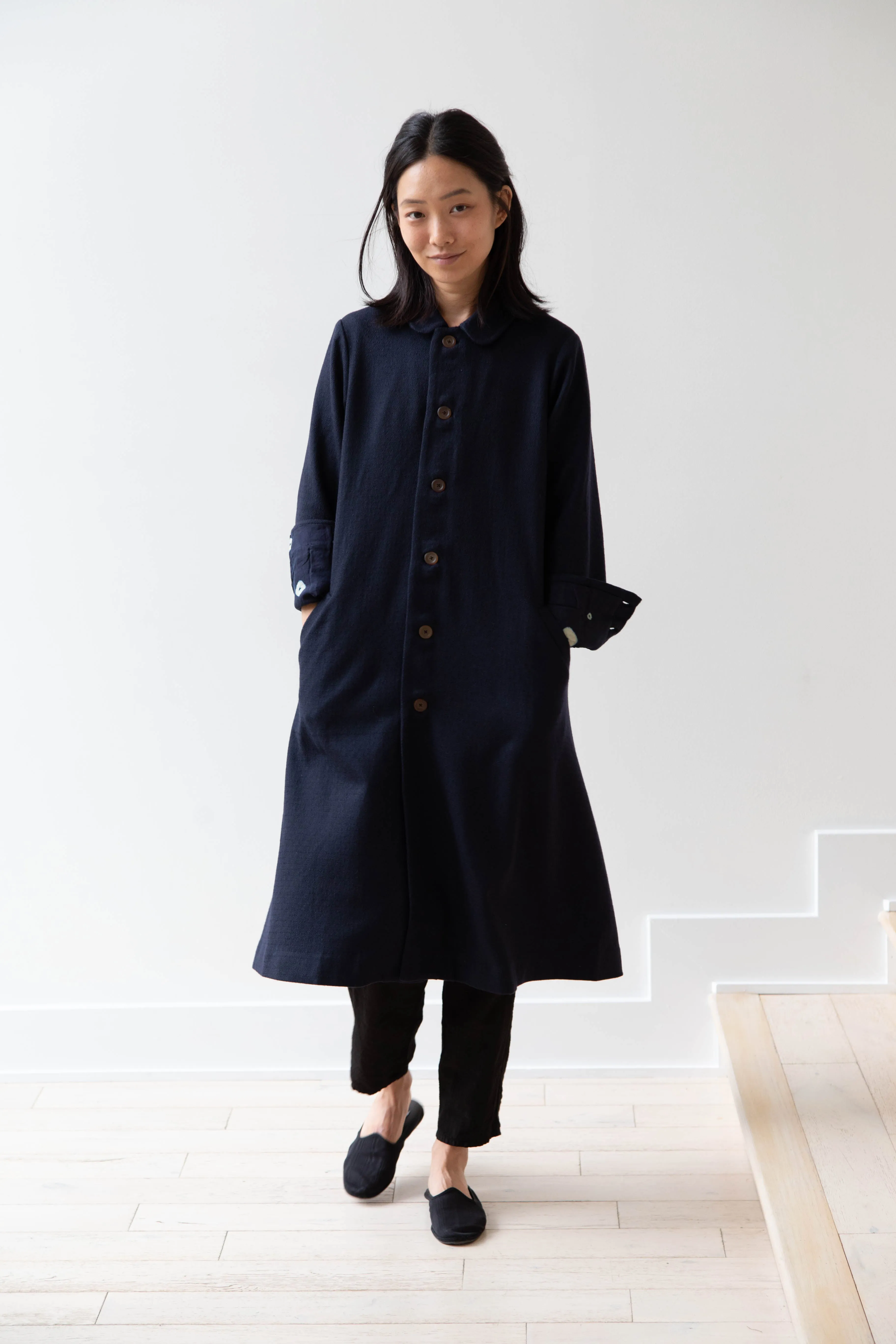 Maku | Dolni Coat in Indigo Wool