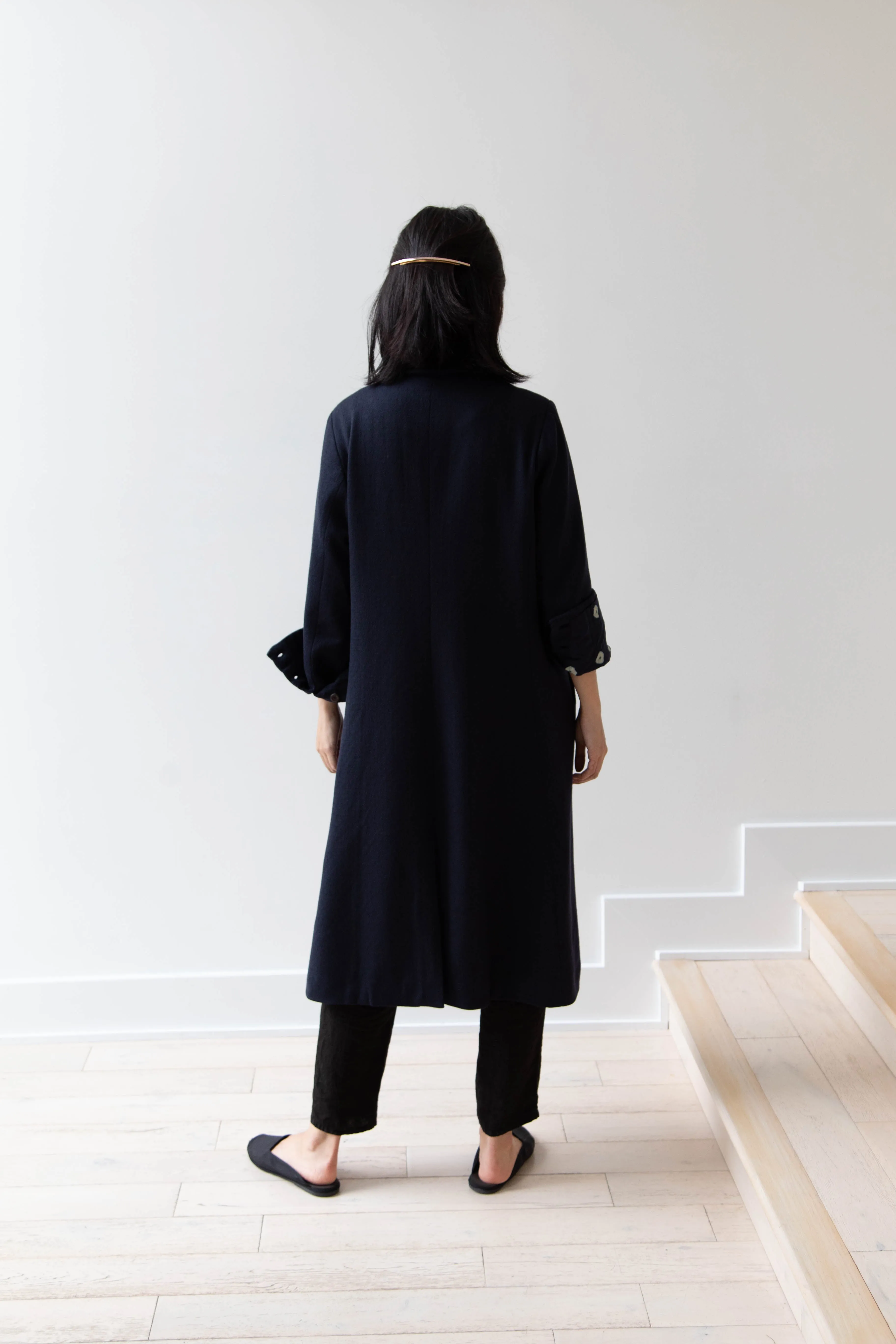 Maku | Dolni Coat in Indigo Wool