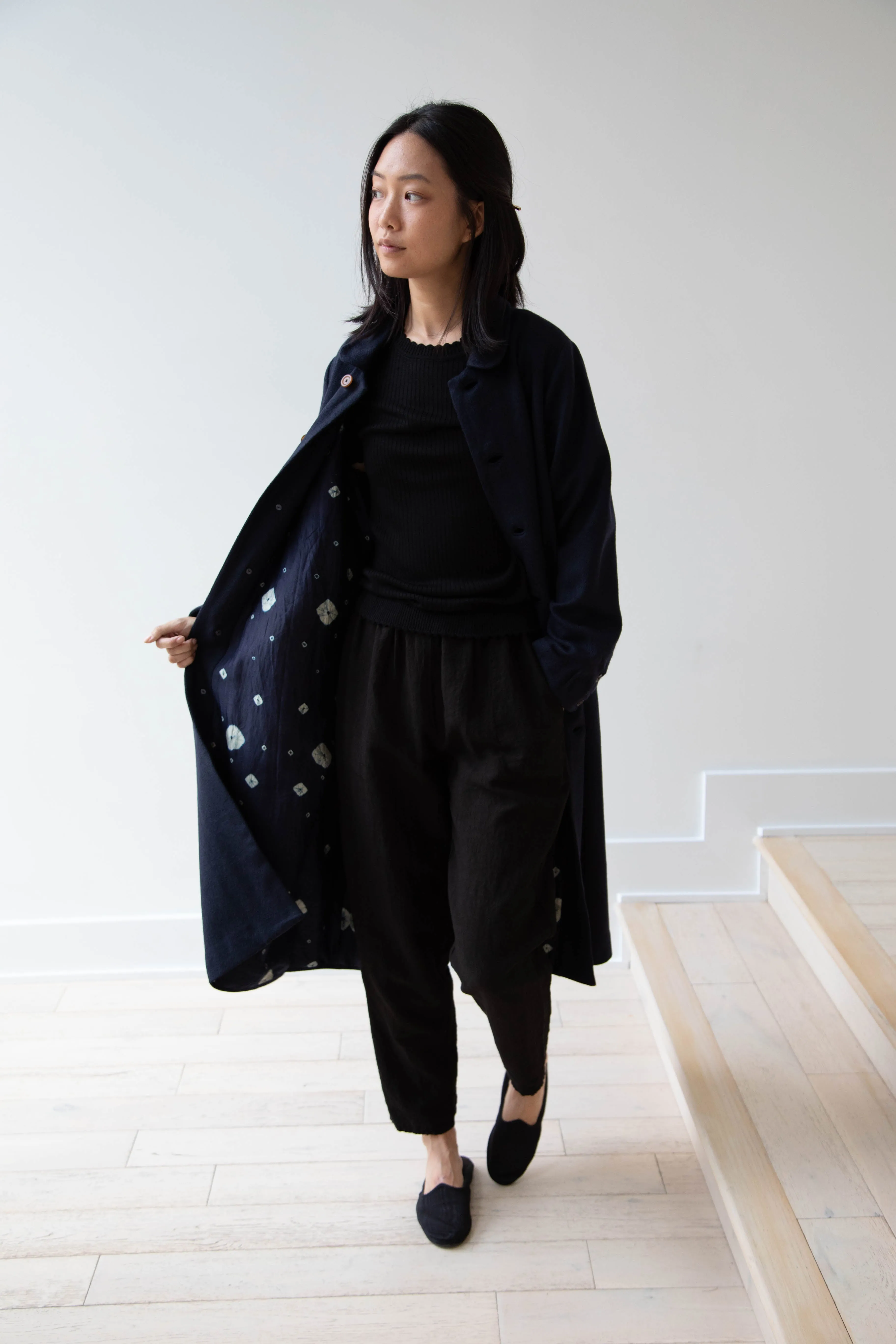 Maku | Dolni Coat in Indigo Wool