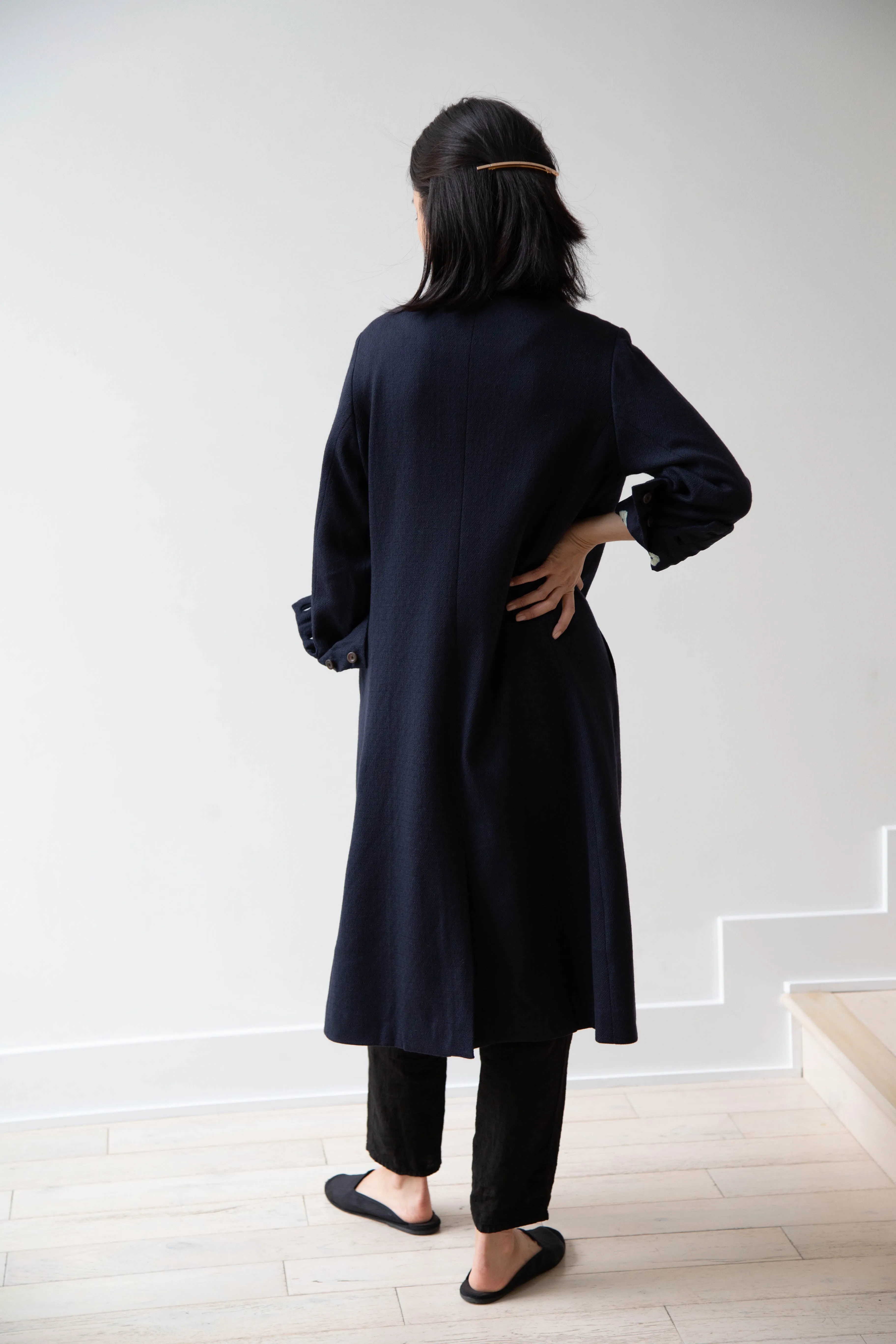 Maku | Dolni Coat in Indigo Wool