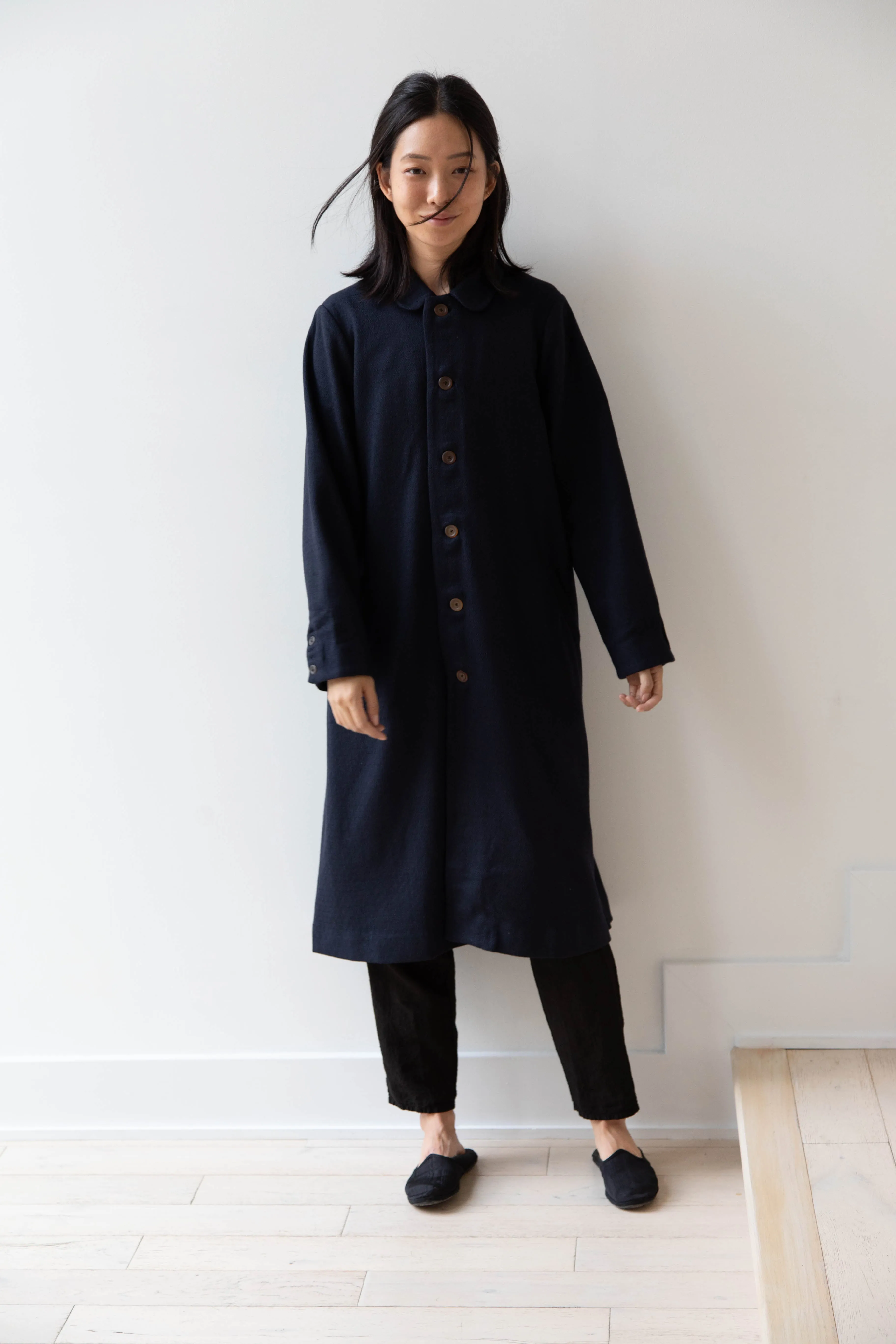 Maku | Dolni Coat in Indigo Wool