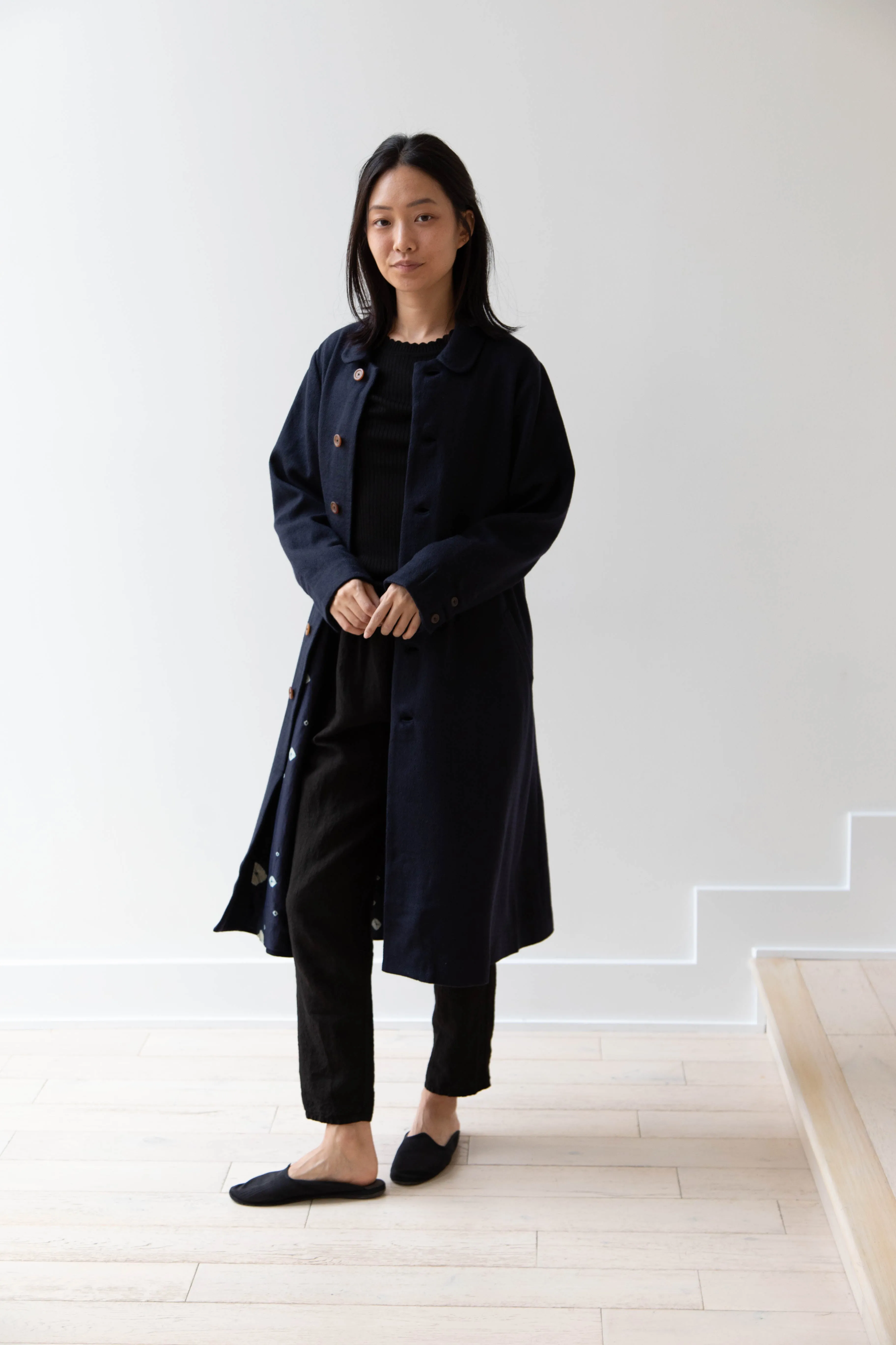 Maku | Dolni Coat in Indigo Wool