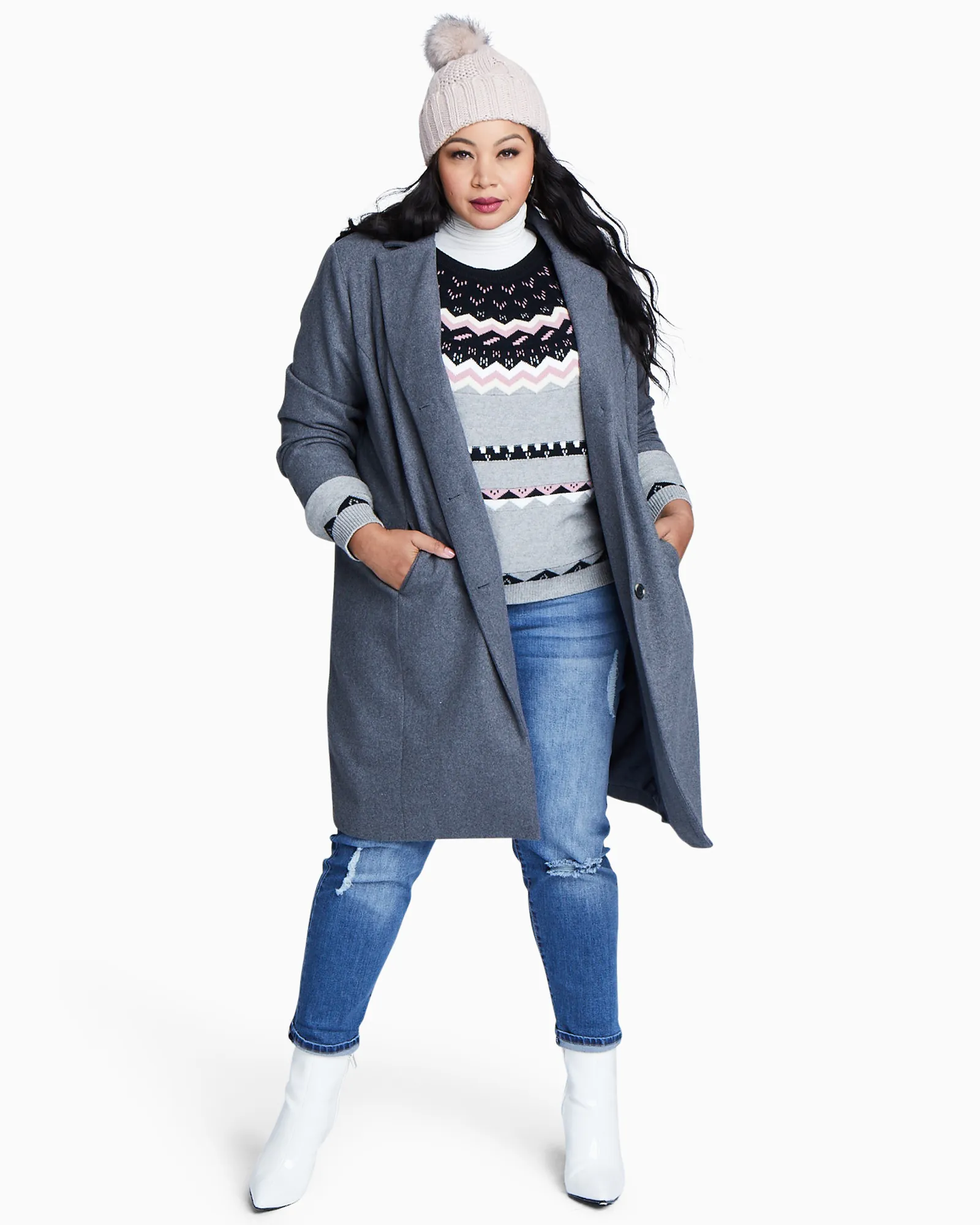 Marilla Lined Coat | Charcoal Grey