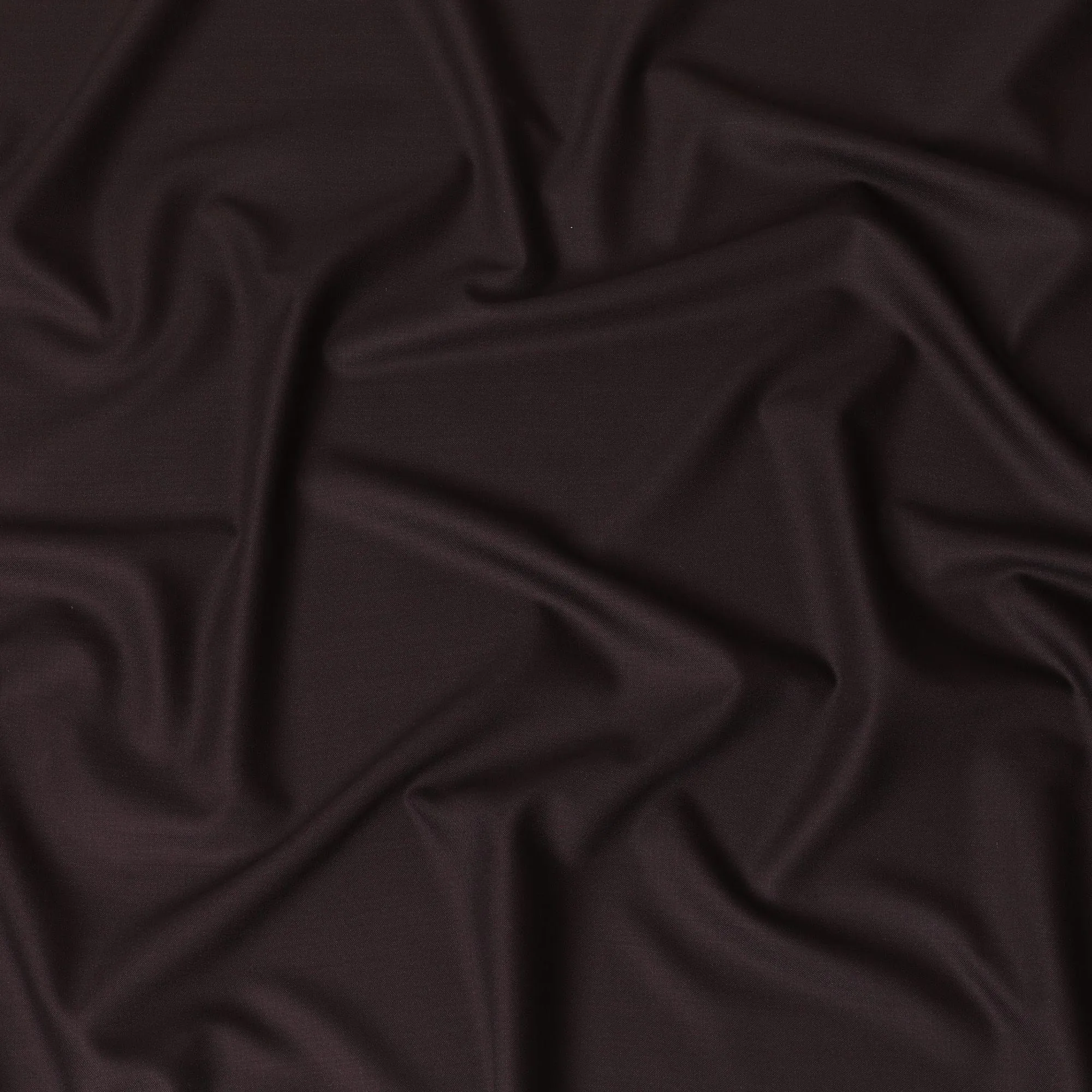 Mocha brown plain Premium pure English super 150's all wool suiting fabric-14816