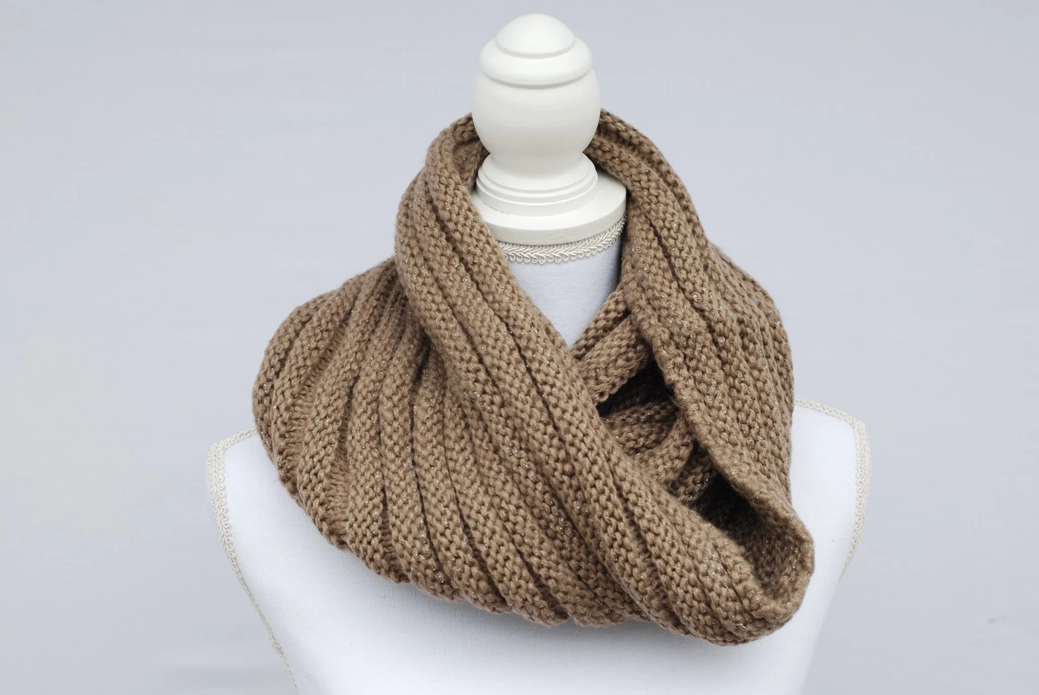 Mocha Infinity Scarf