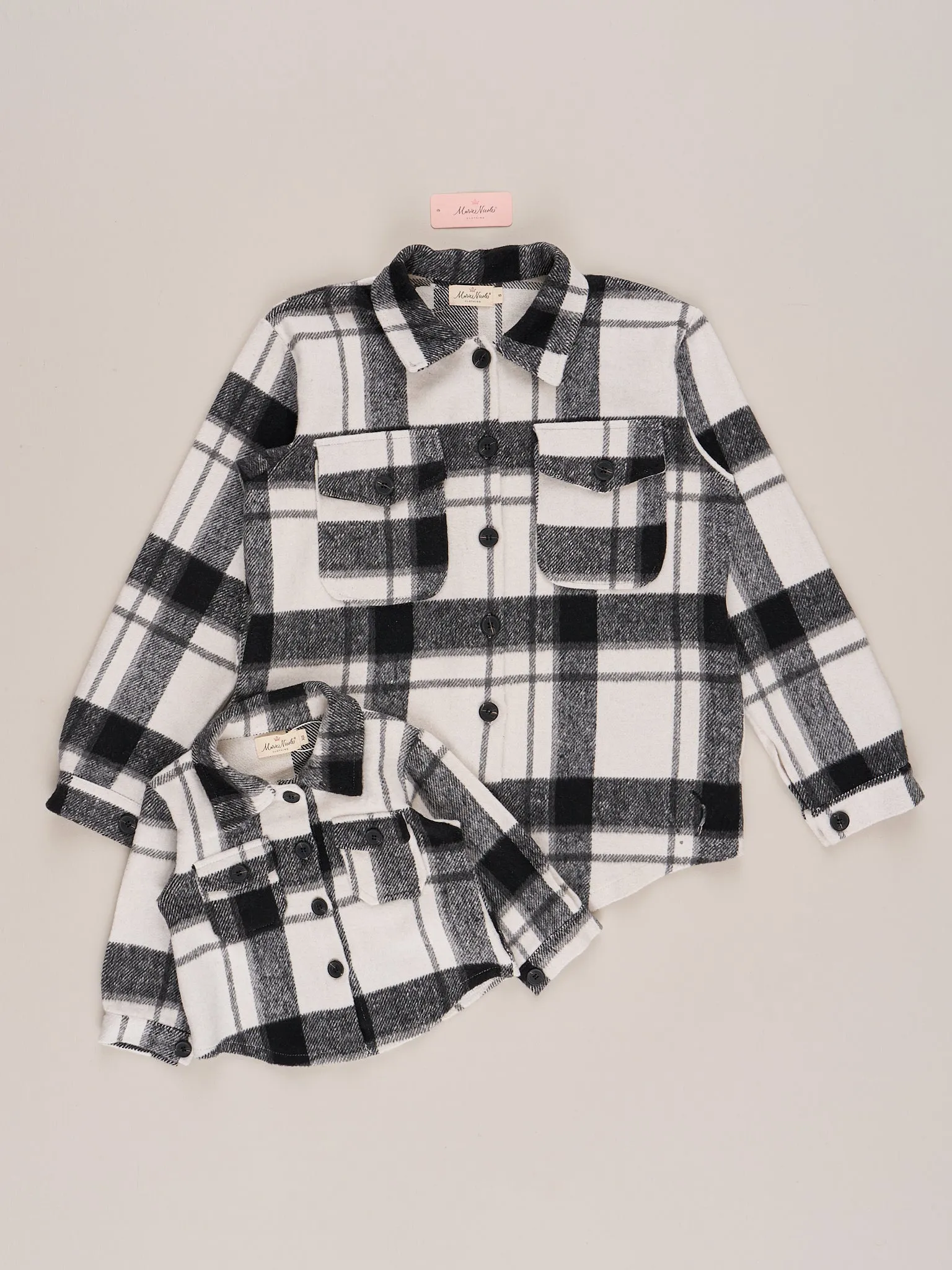 Mom & Me Charcoal Plaid Flannel - Restocked!