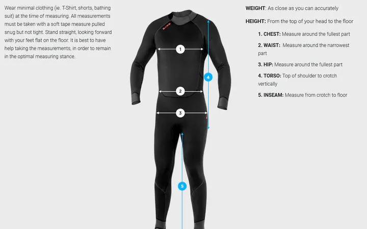 (New) Bare Velocity Ultra Full Wetsuit 3mm(Men's)