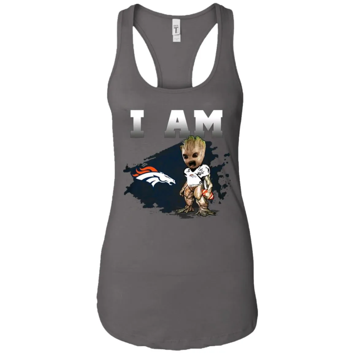 Nfl Denver Broncos I Am Groot T-shirt Women Tank Top