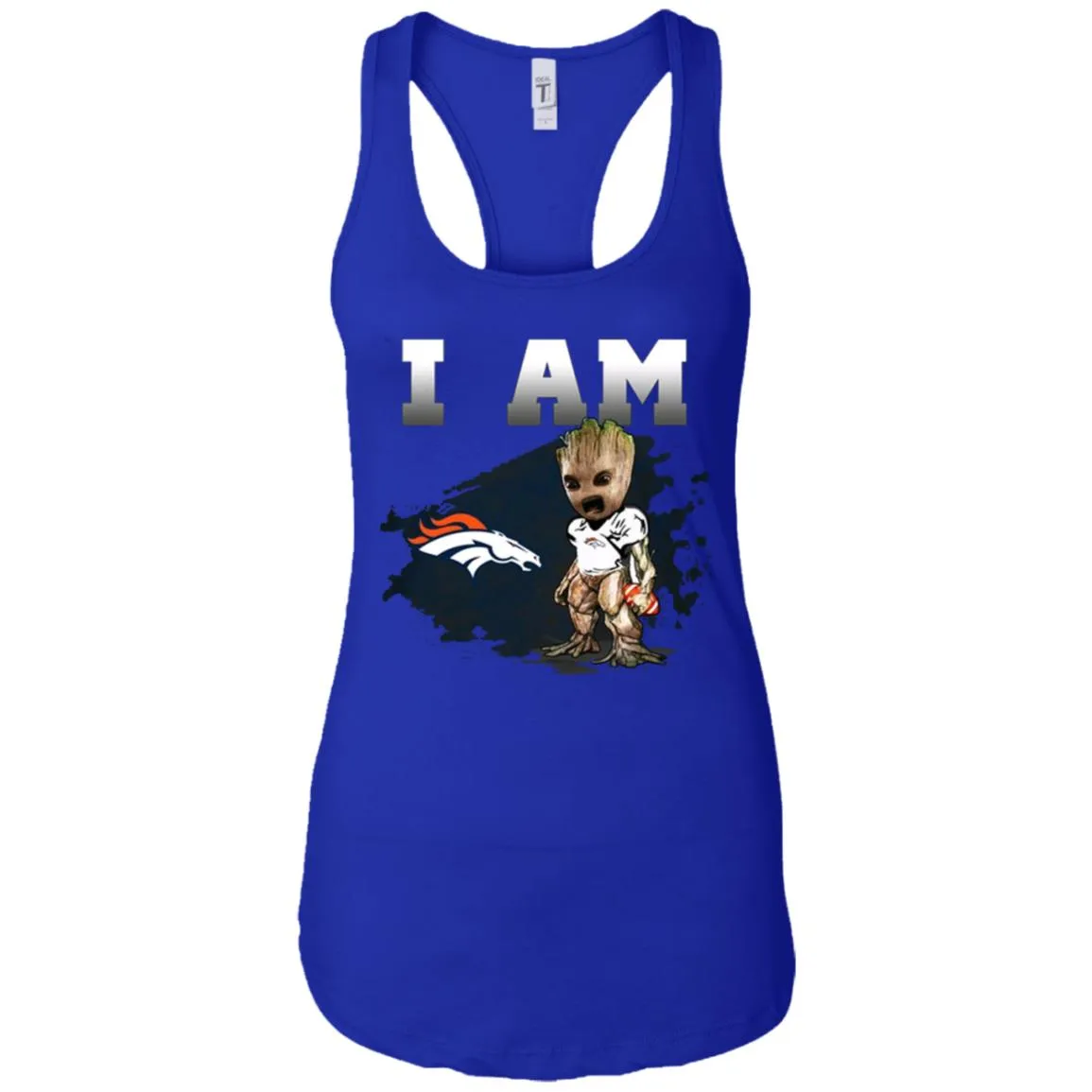 Nfl Denver Broncos I Am Groot T-shirt Women Tank Top