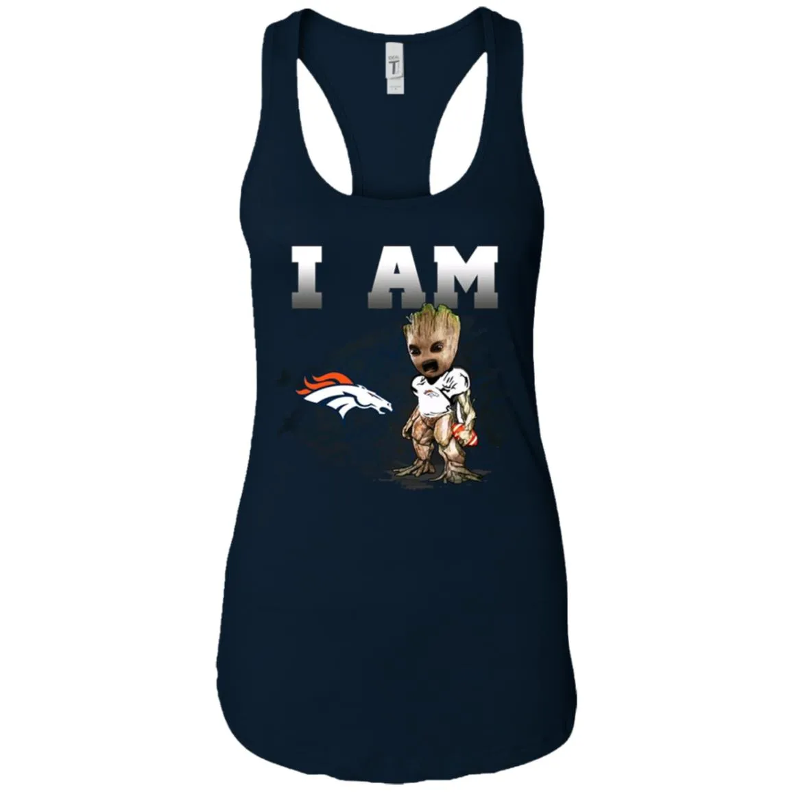 Nfl Denver Broncos I Am Groot T-shirt Women Tank Top