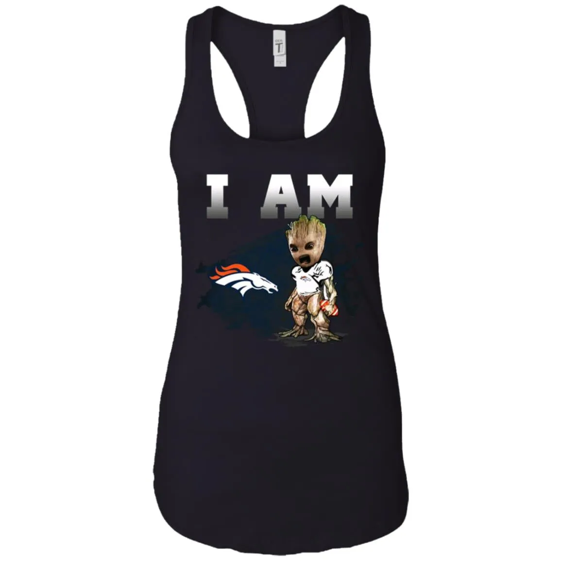 Nfl Denver Broncos I Am Groot T-shirt Women Tank Top