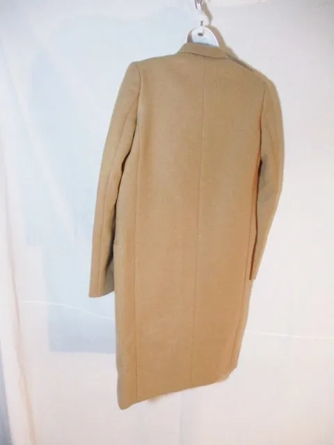 NWT CELINE ITALY CAMEL WOOL trench jacket coat 34 4 BROWN Womens NEW