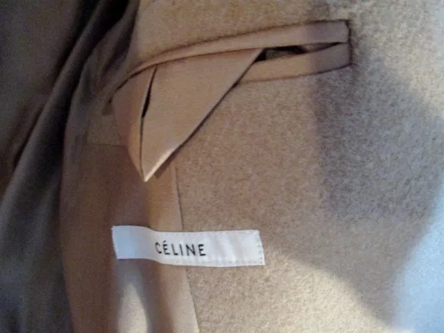 NWT CELINE ITALY CAMEL WOOL trench jacket coat 34 4 BROWN Womens NEW