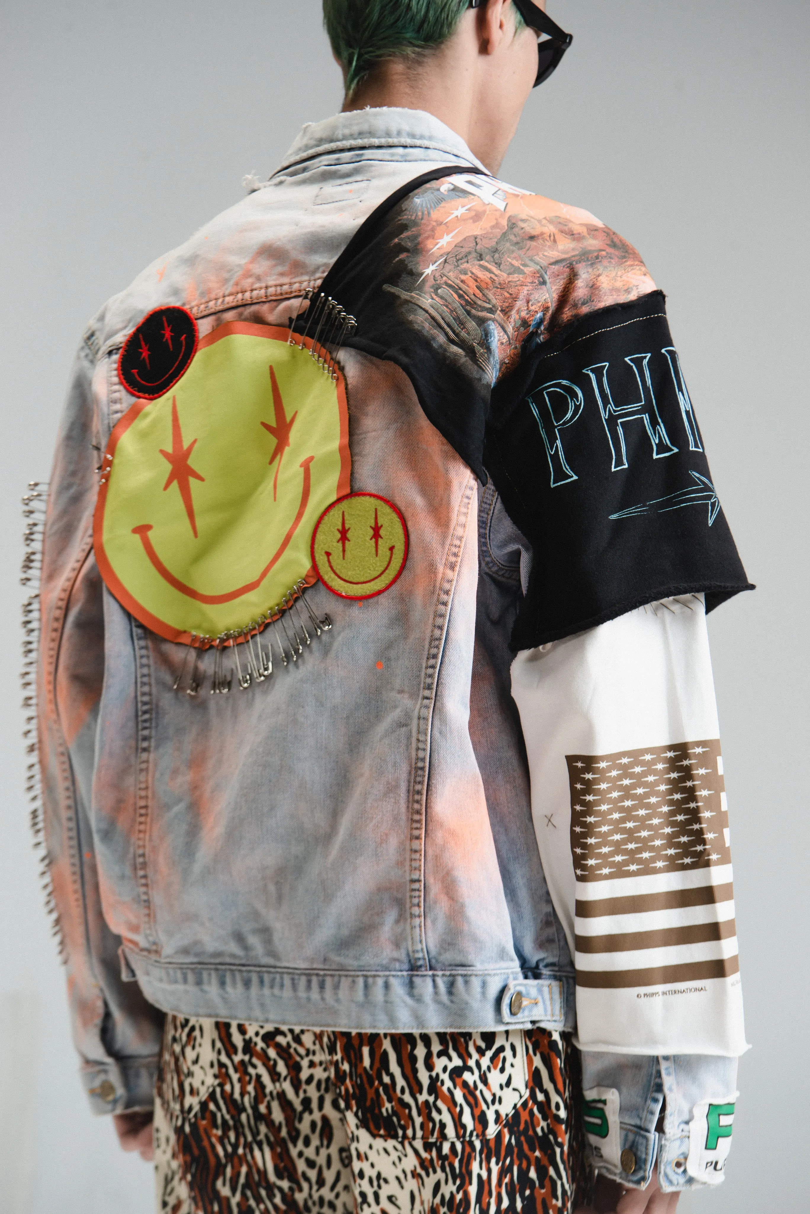 One-off Custom Punk Denim Jacket